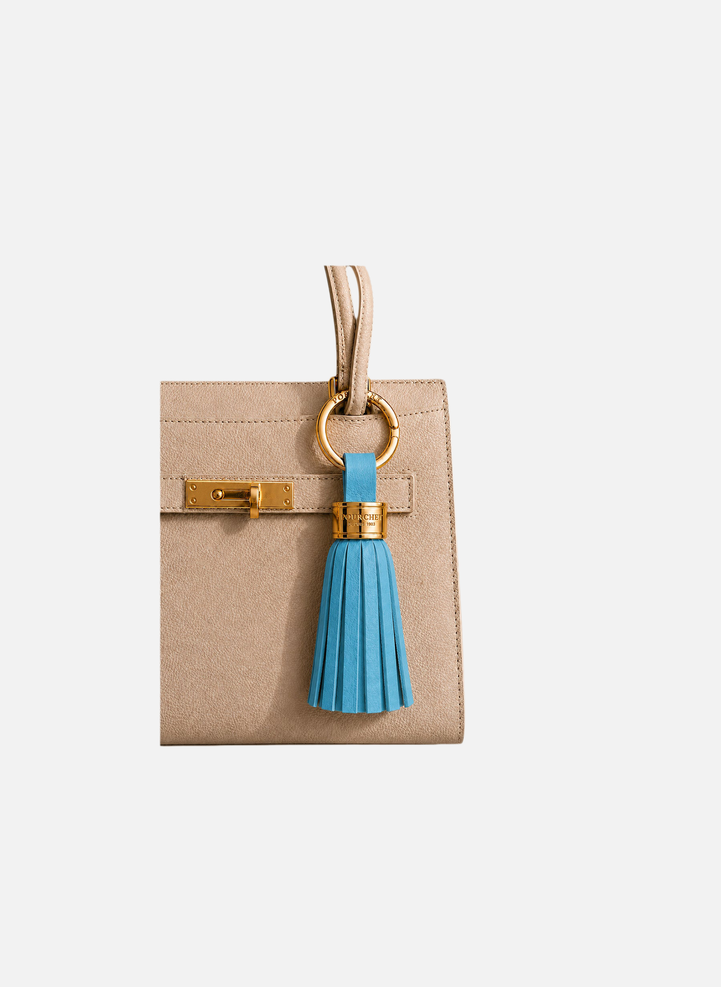 Accessoires | porte-clés en métal et cuir POURCHET Bleu
