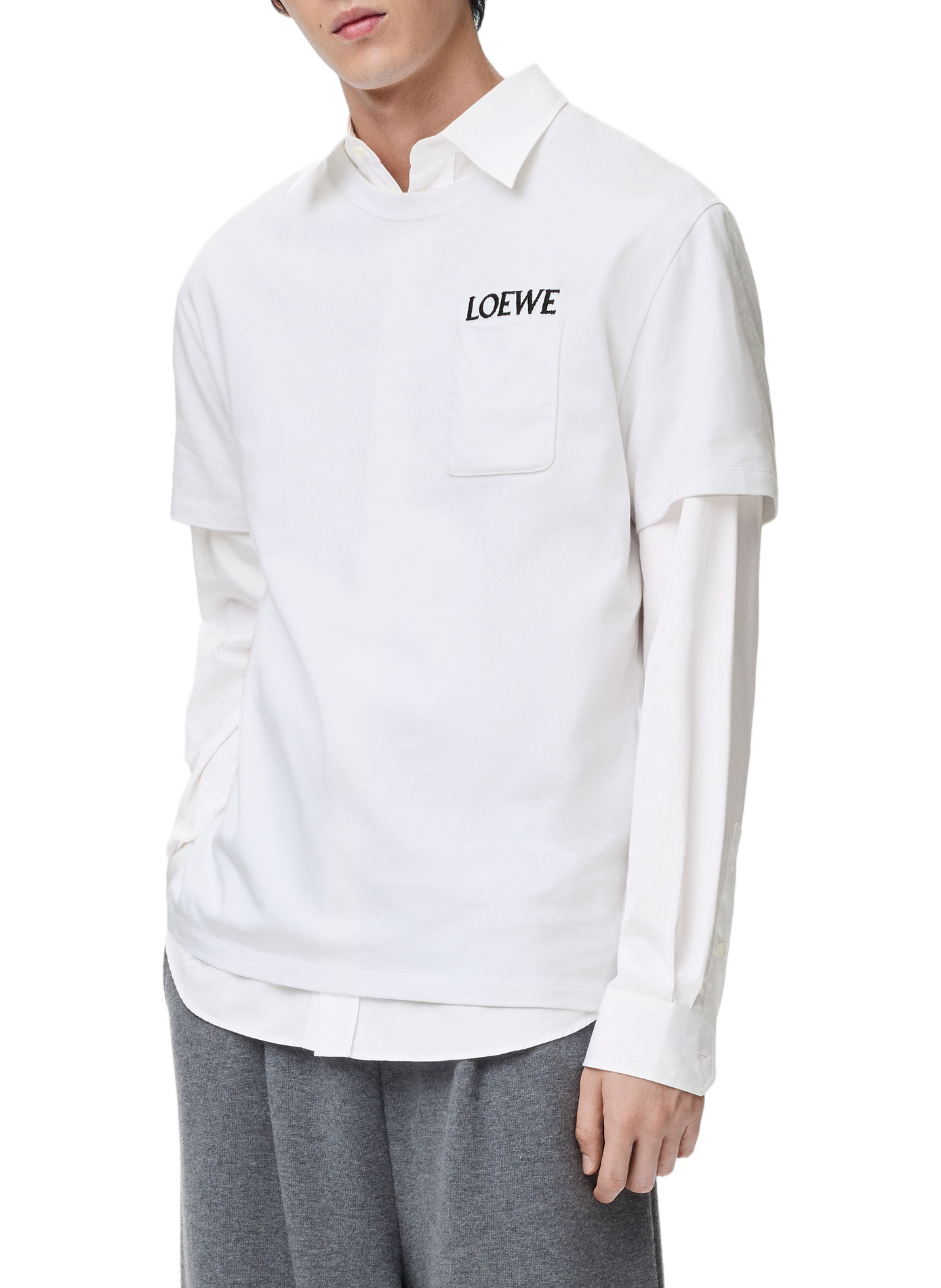 T-shirt décontracté en coton LOEWE Weiss
