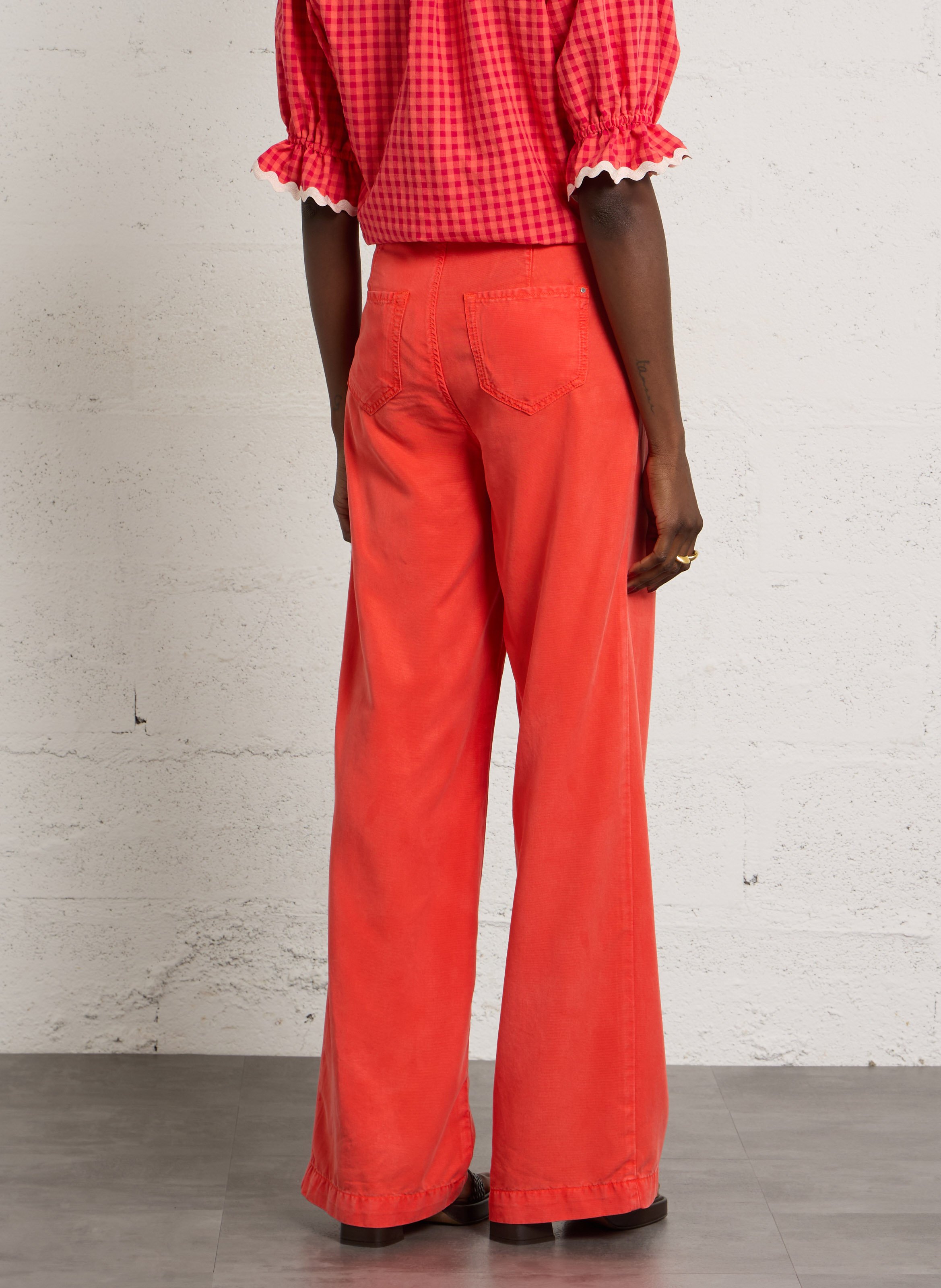 Pantalon droit sandy MAISON 123 Rouge