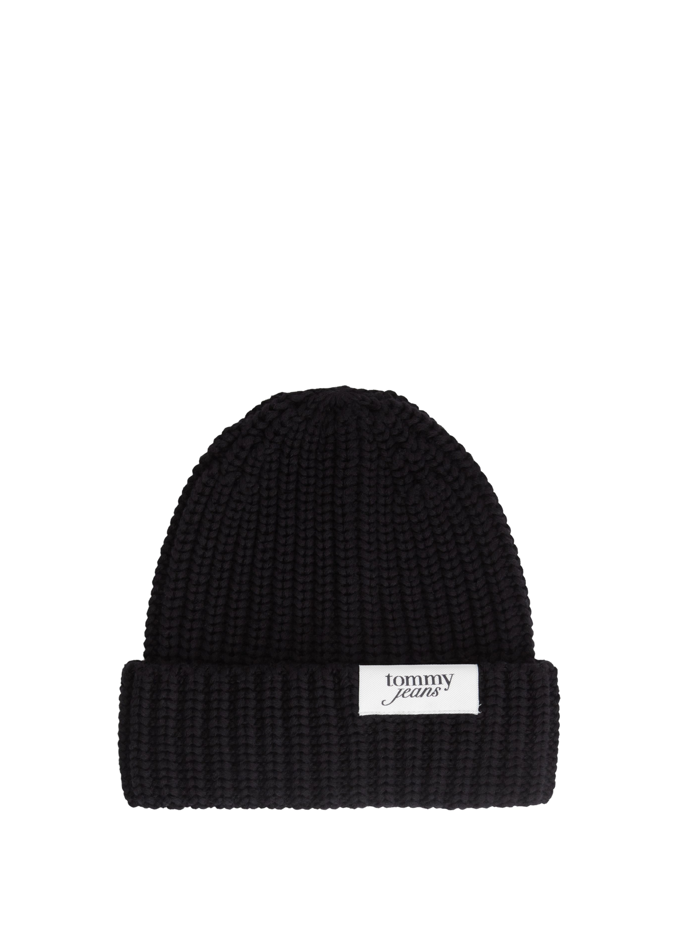 Cotton beanie TOMMY HILFIGER Black