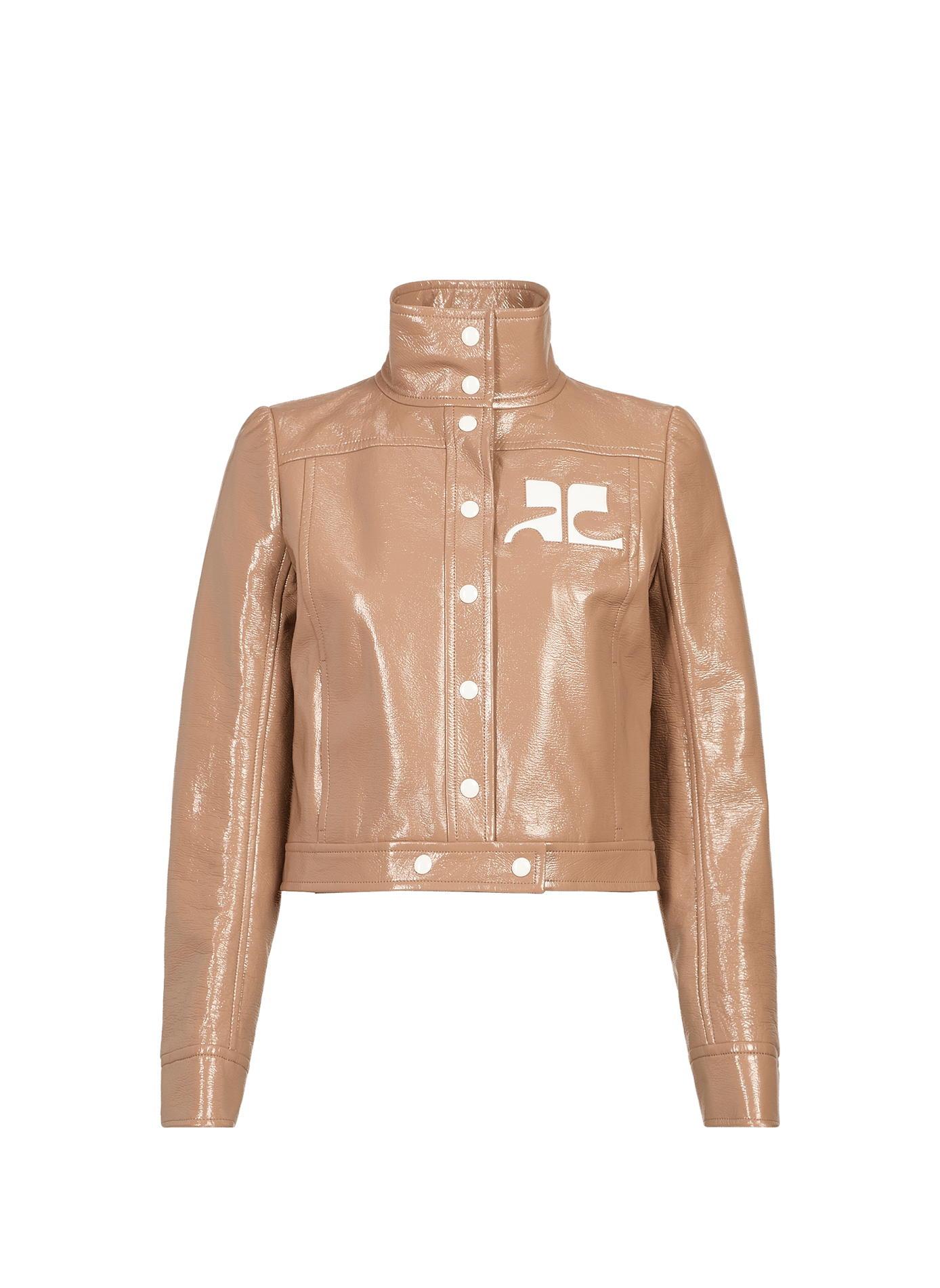 Vinyljacke COURRÈGES Braun