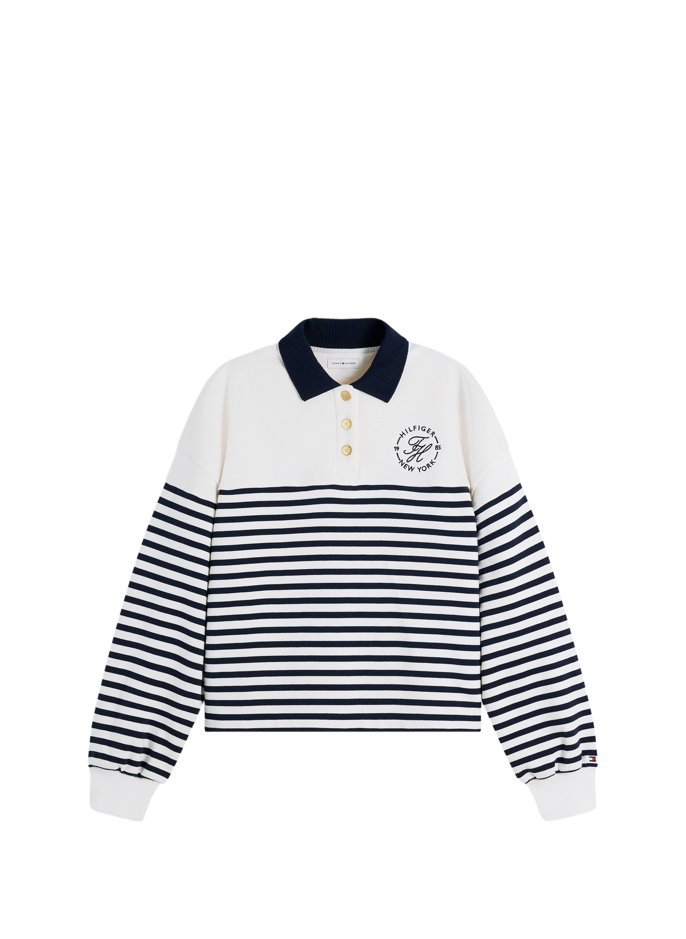 Cotton polo neck sweatshirt TOMMY HILFIGER Multicolour