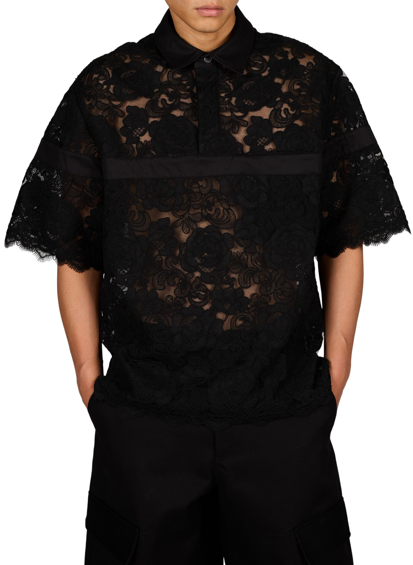 Solid Extra Wide Leg Pants SIMONE ROCHA Black