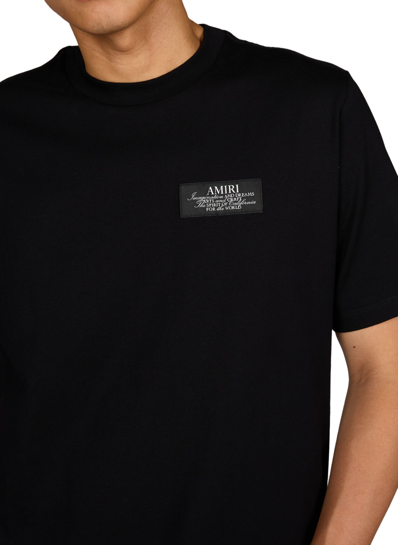 T-shirt en coton à motif AMIRI Noir