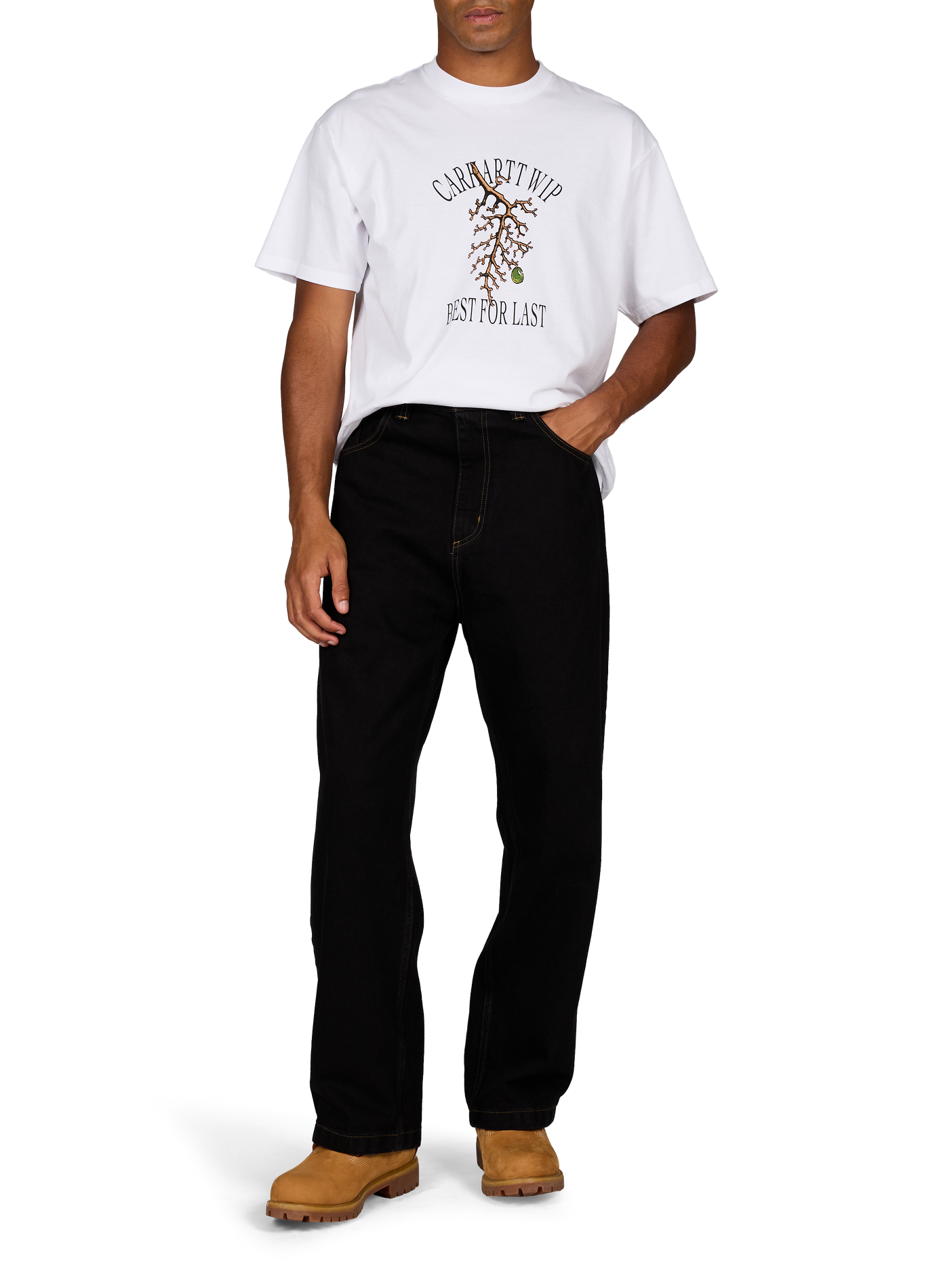 Straight printed cotton T-shirt CARHARTT WIP White