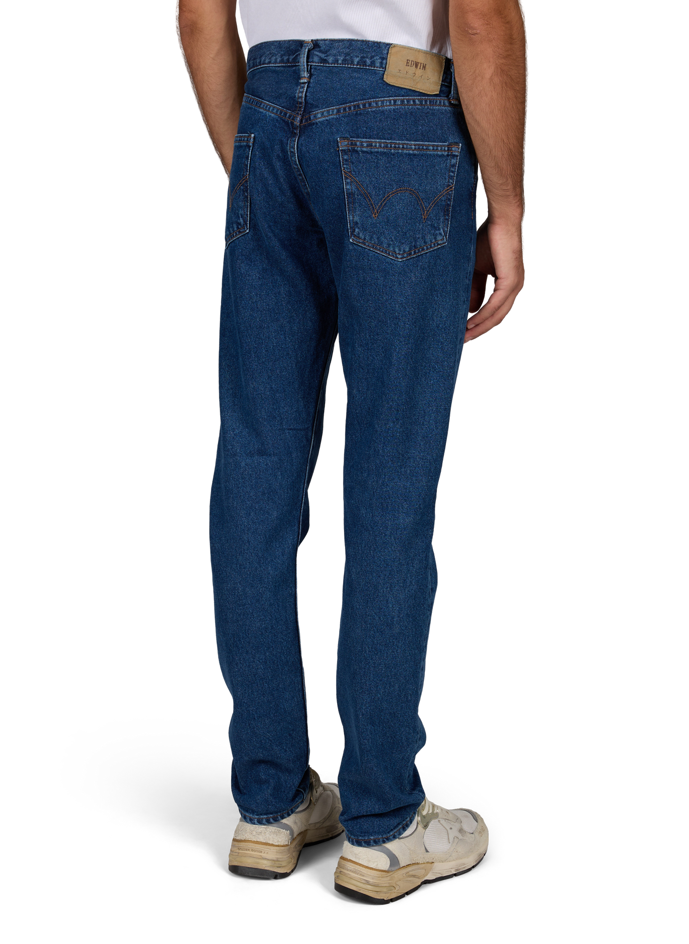 Gerade geschnittene blaue Jeans aus Baumwolle EDWIN Blau