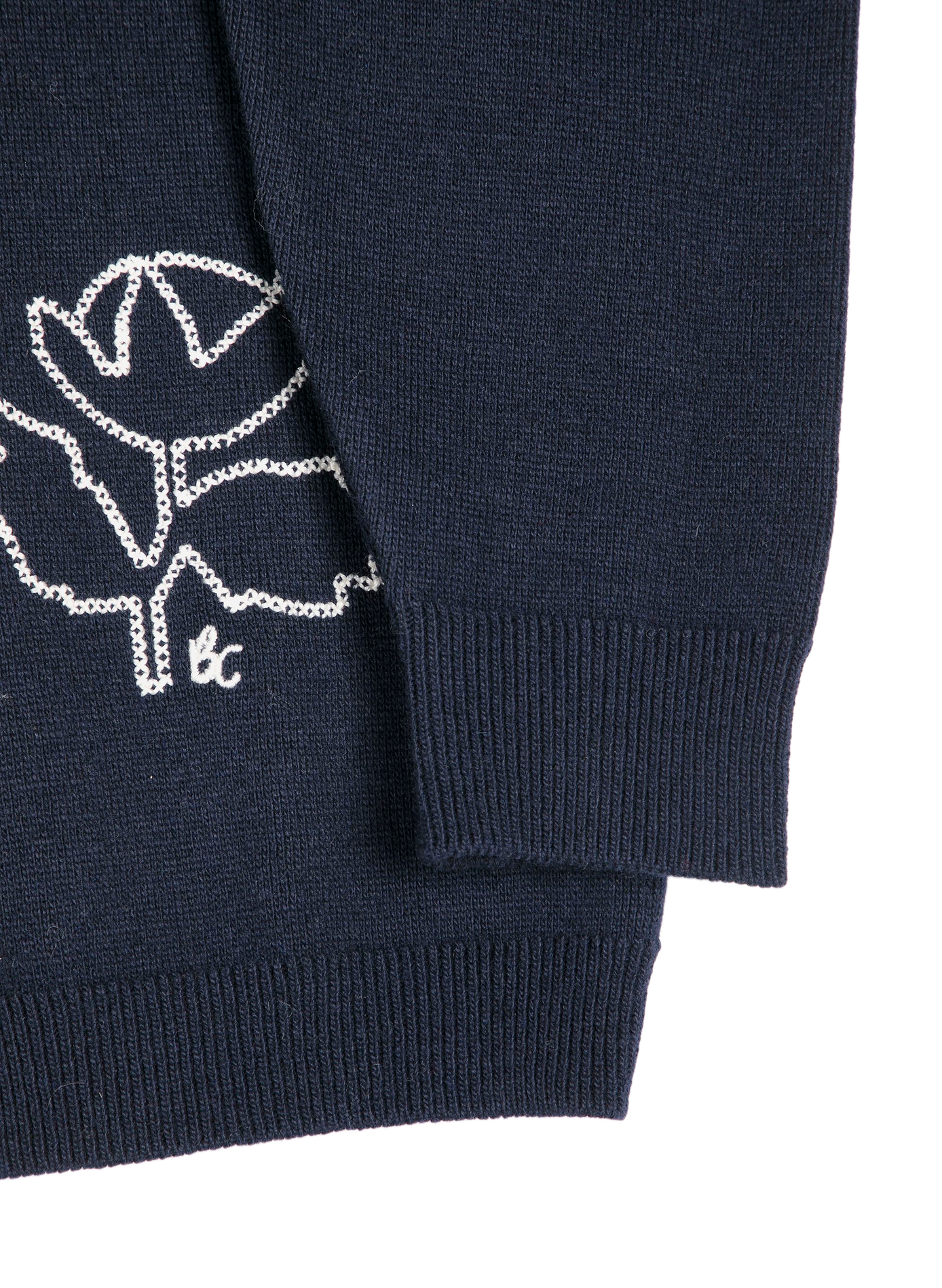 Cardigan droit à détail contrasté BOBO CHOSES Blue