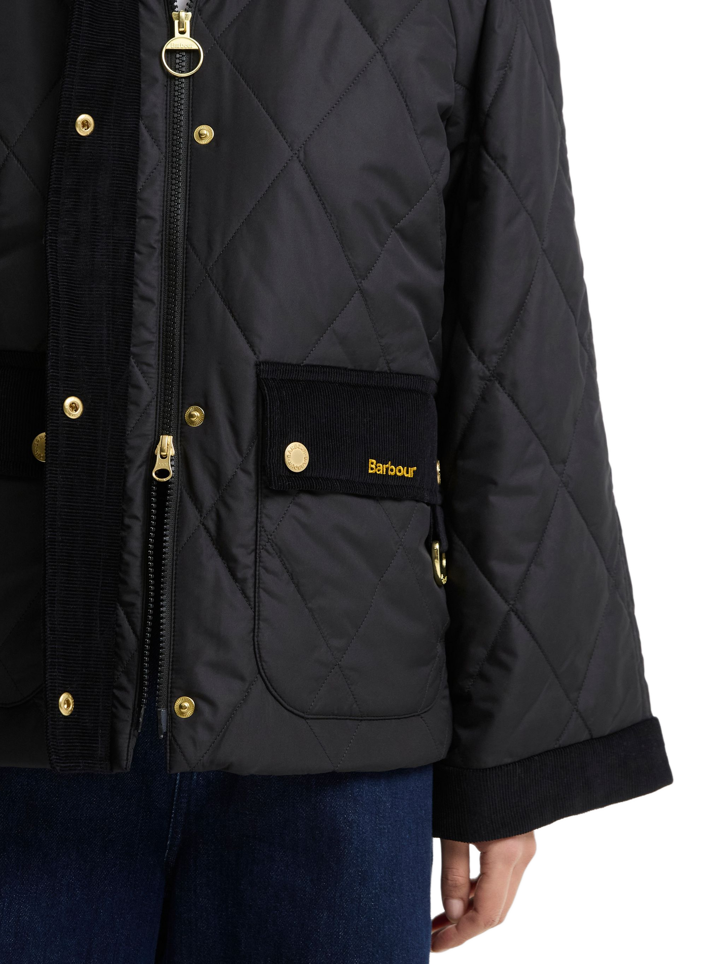 Kilnwick Quilt straight padded jacket BARBOUR Black
