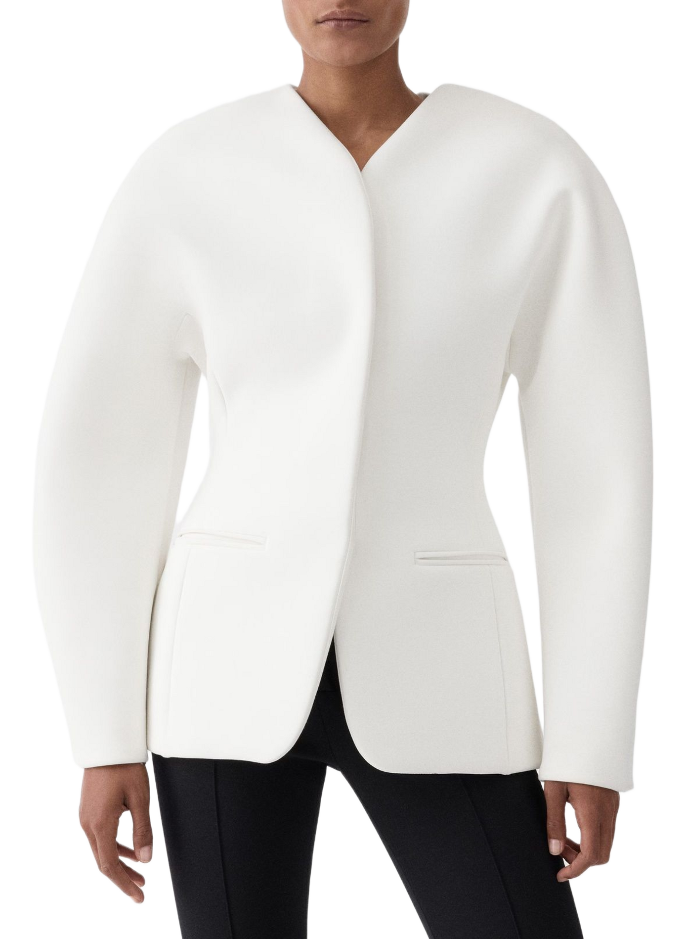 La veste Ovalo cintrée JACQUEMUS White