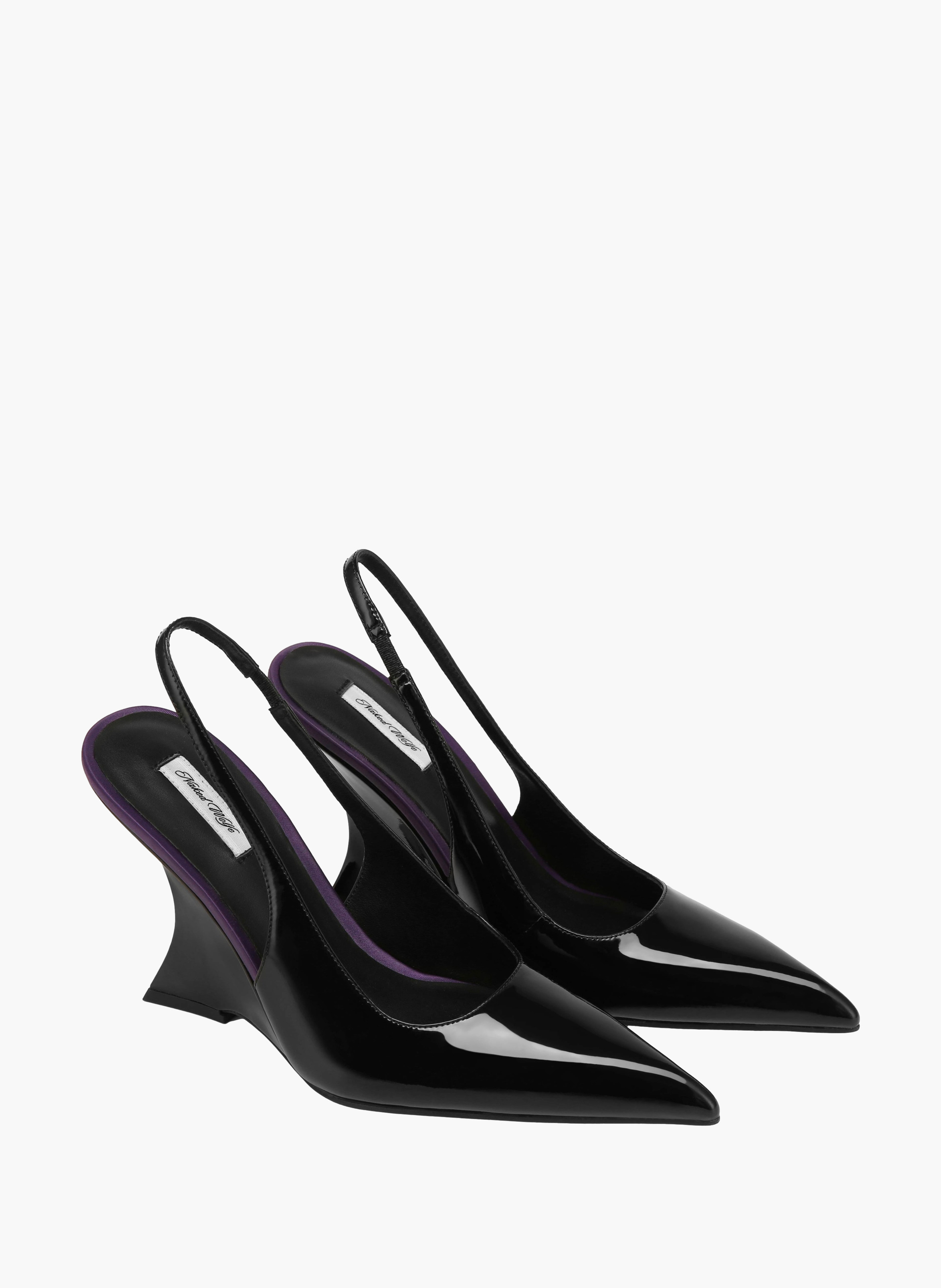Laguna Pumps aus Lackleder NAKED WOLFE Schwarz