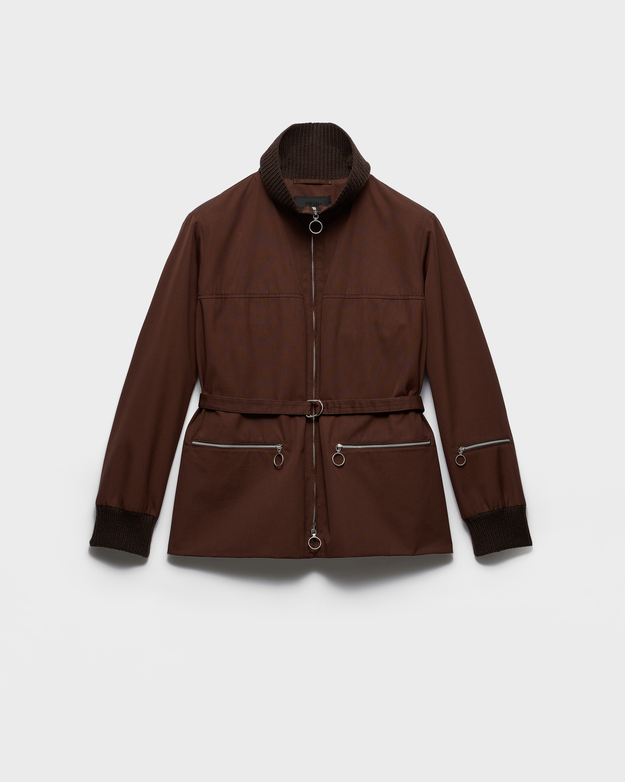 Veste en tissu technique PRADA Marron