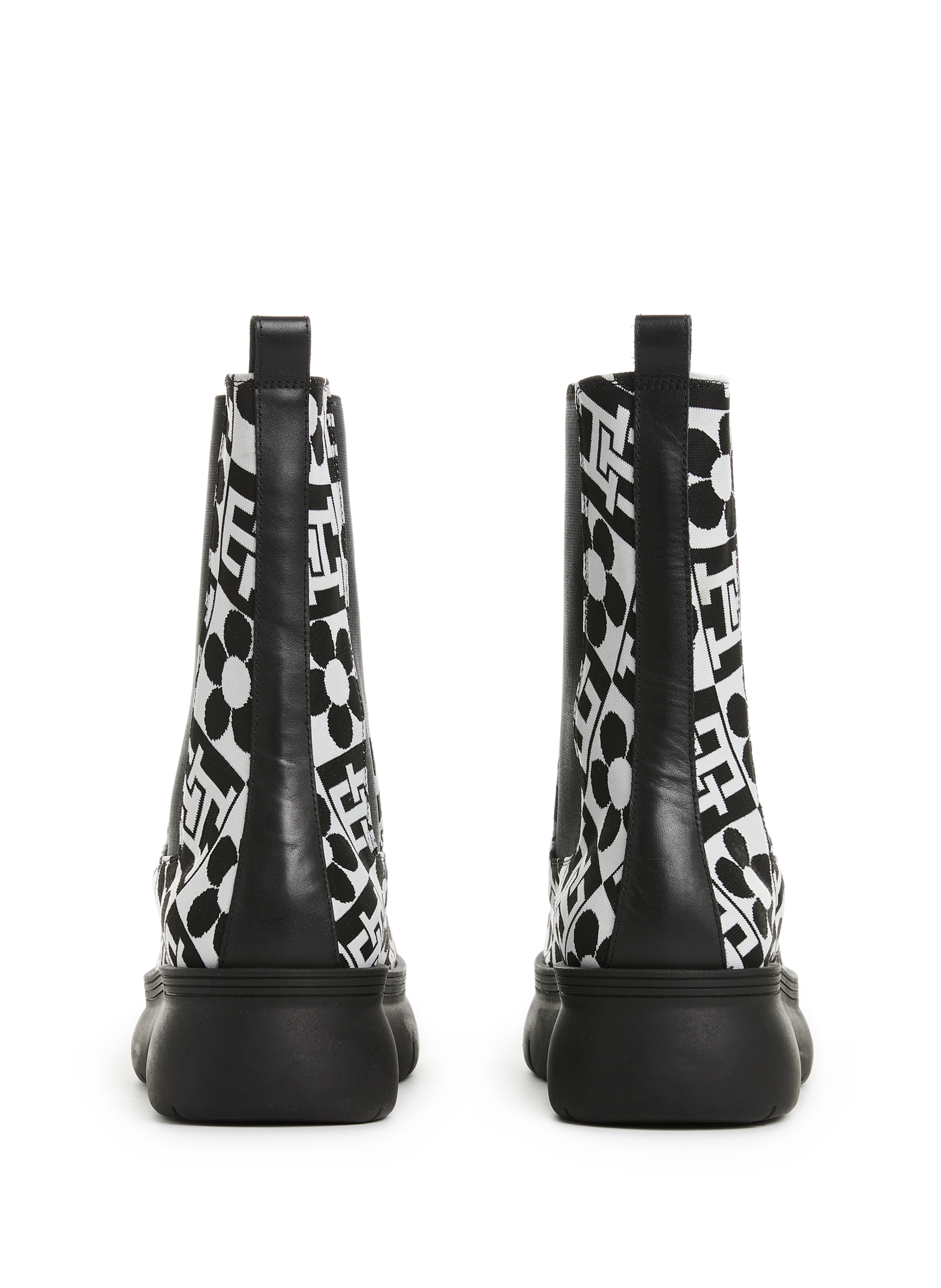 Bottines en cuir x Richard Quinn Multicolore