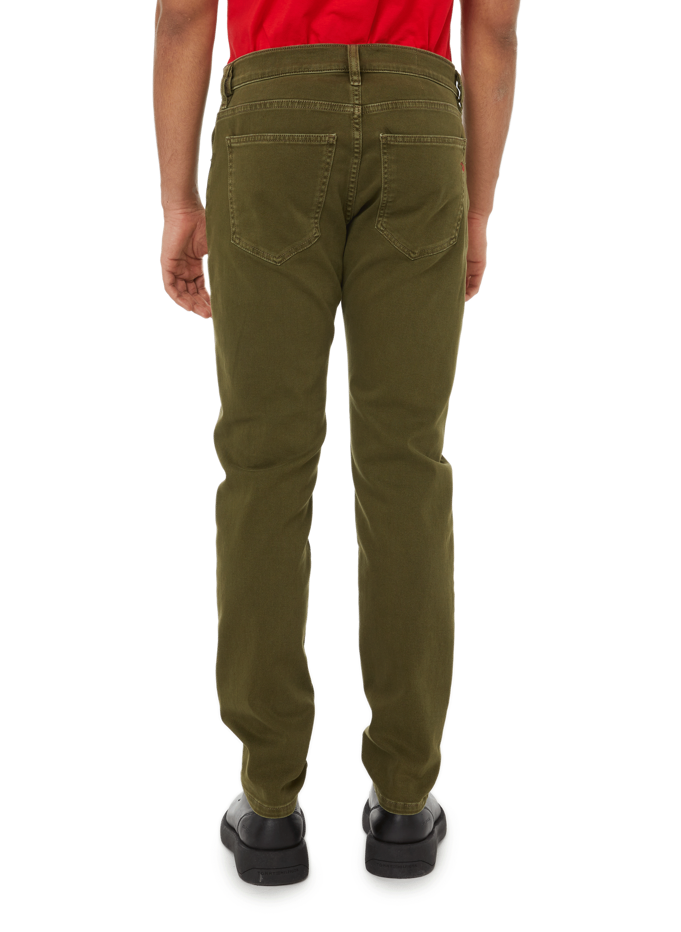 Stretch cotton slim-fit jeans DIESEL Green