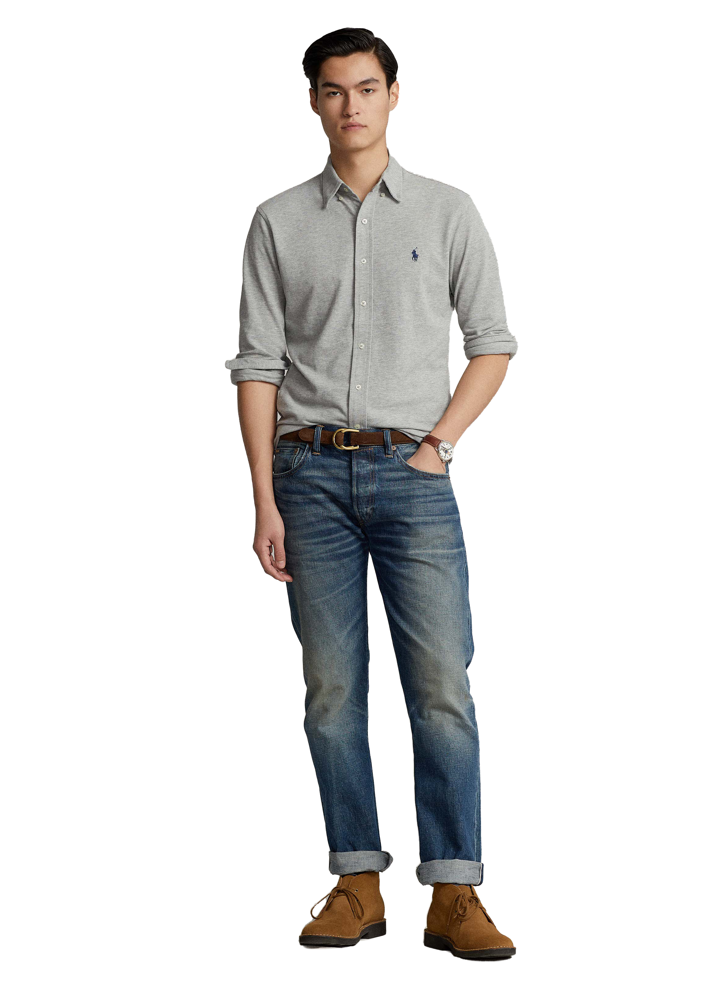 Cotton shirt POLO RALPH LAUREN Grey