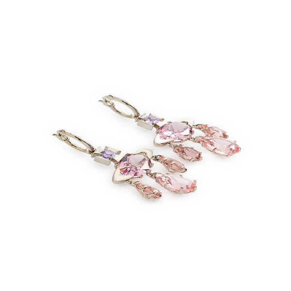 Shop Vivienne Westwood Augusta Earrings In Pink
