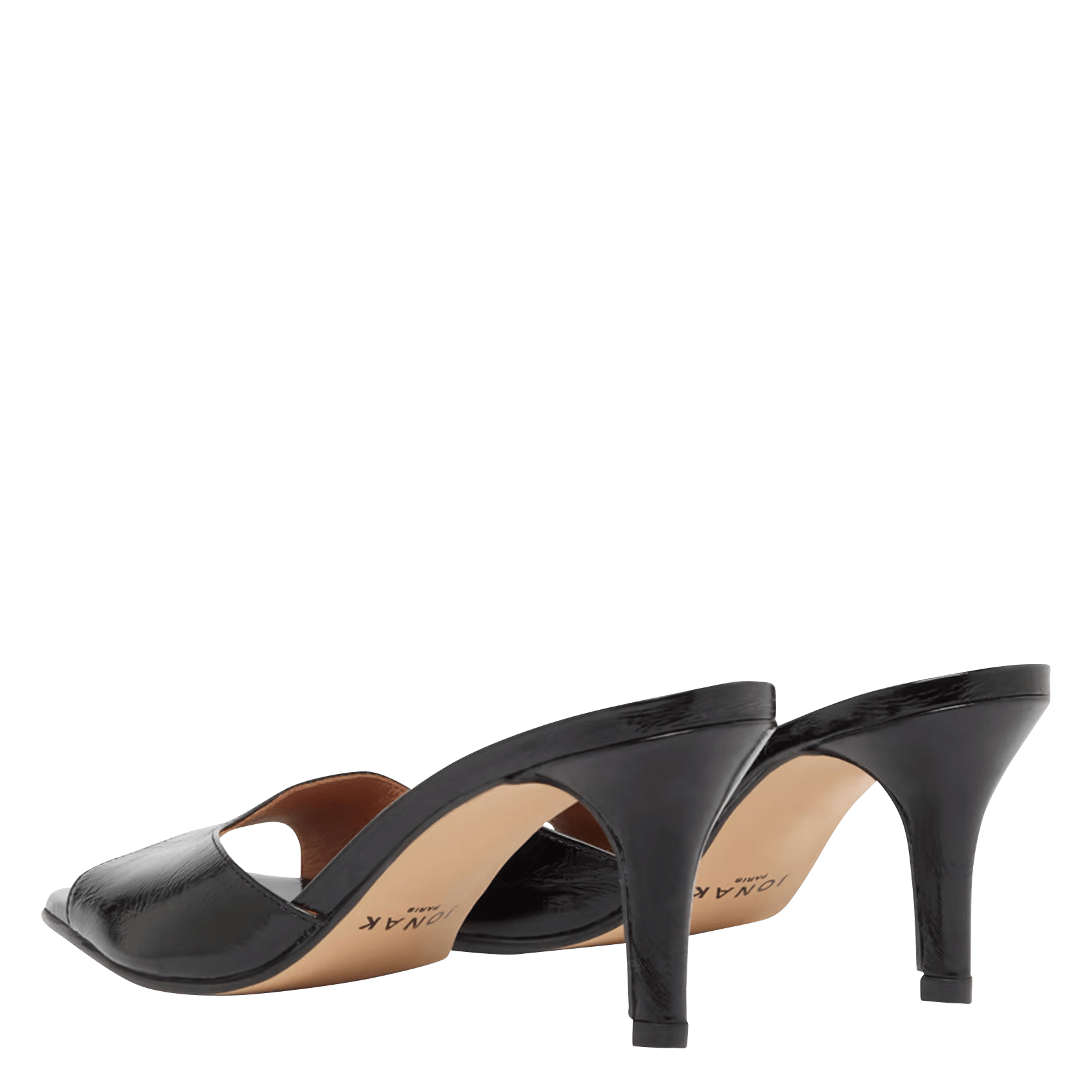 Mules vernies à talons vertigo JONAK Noir