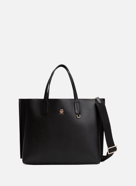 Logo handbag Black by TOMMY HILFIGER TOMMY HILFIGER Logo handbag Black