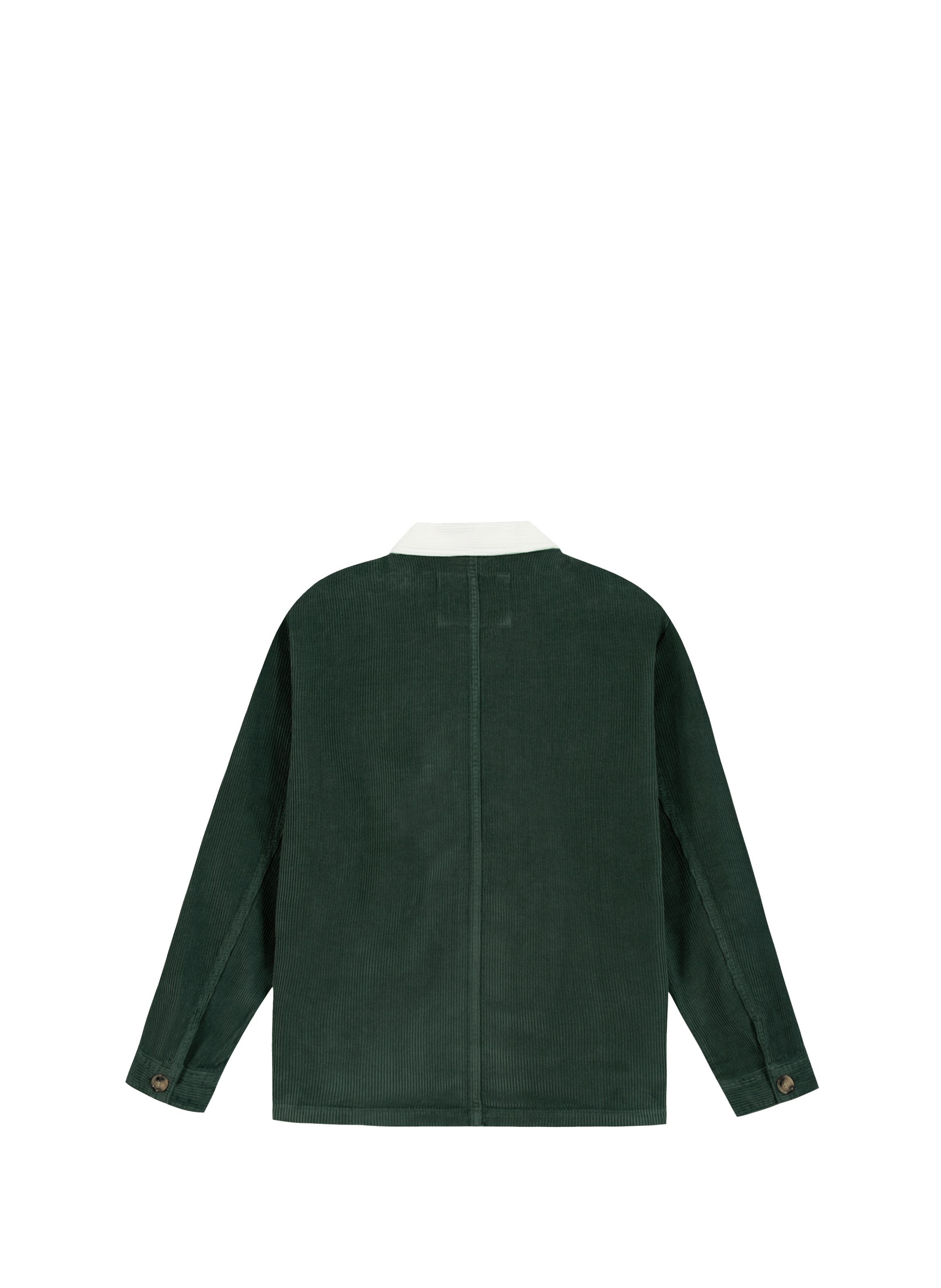 Veste droite en velours côtelé de coton MAISON LABICHE Vert