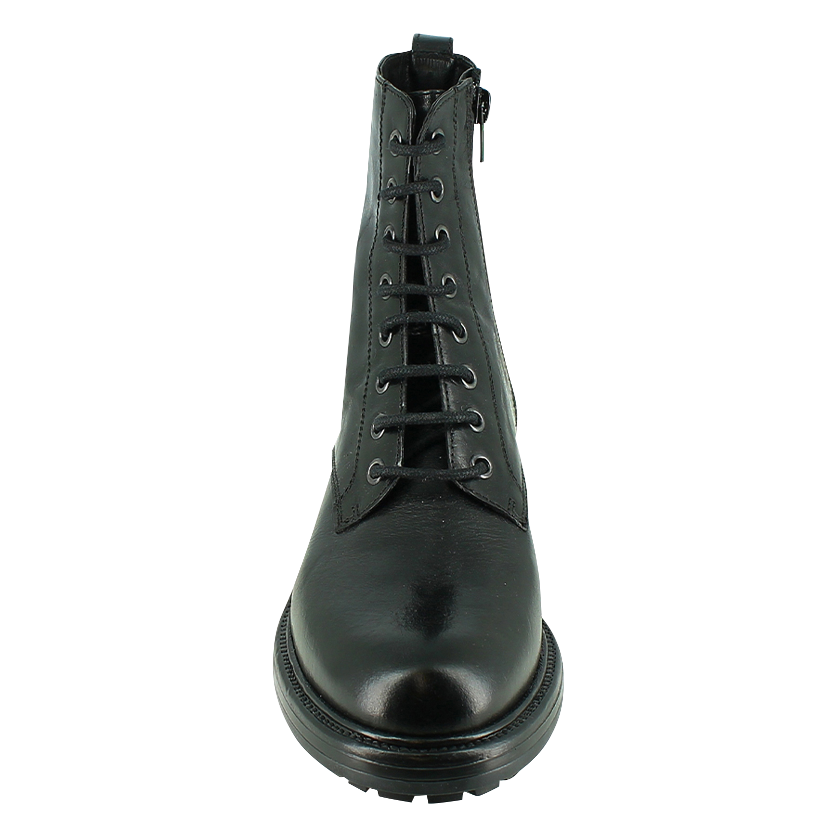 Boots à lacets crantées en cuir celimene JONAK Noir