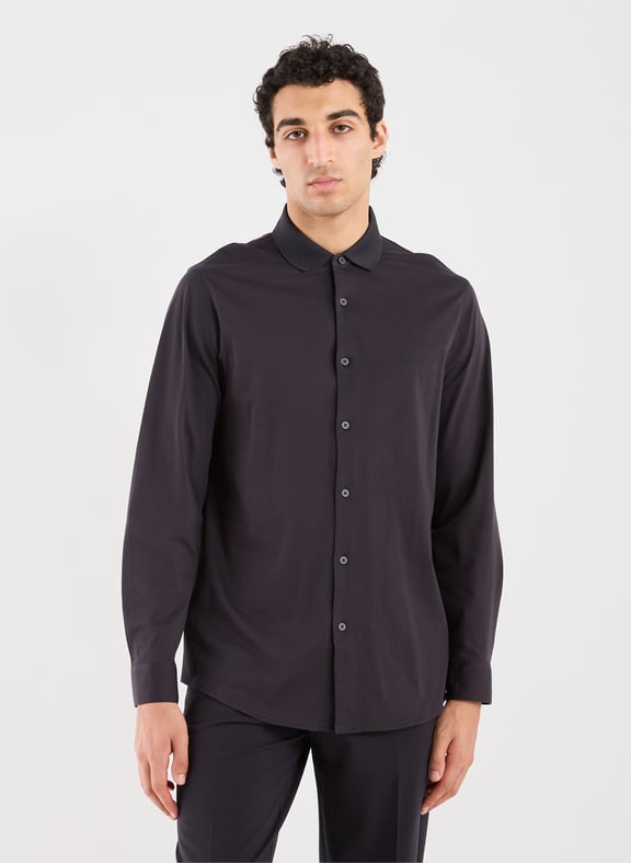 Chemise droit en coton Bleu by ARMANI EXCHANGE ARMANI EXCHANGE Chemise droit en coton Bleu