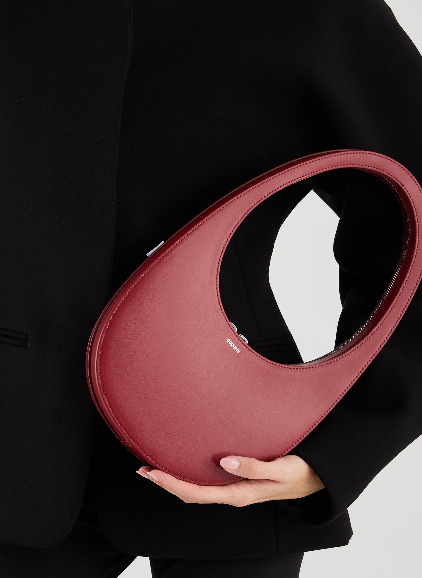 Swipe leather shoulder bag COPERNI Red