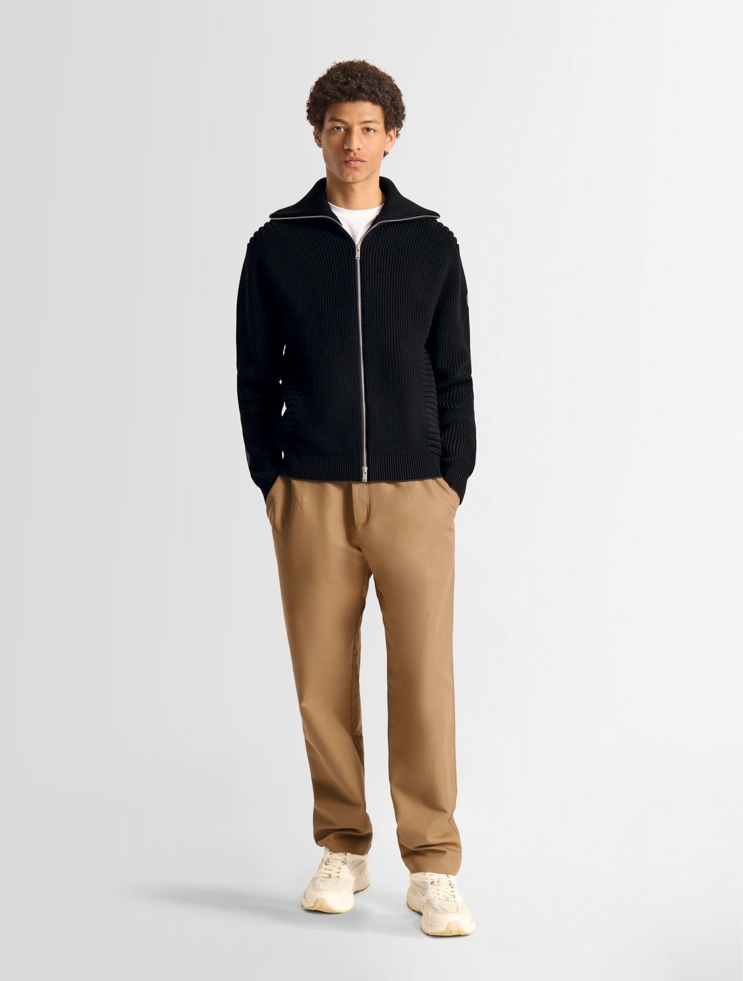 Pull vianor col montant coupe regular FUSALP Noir