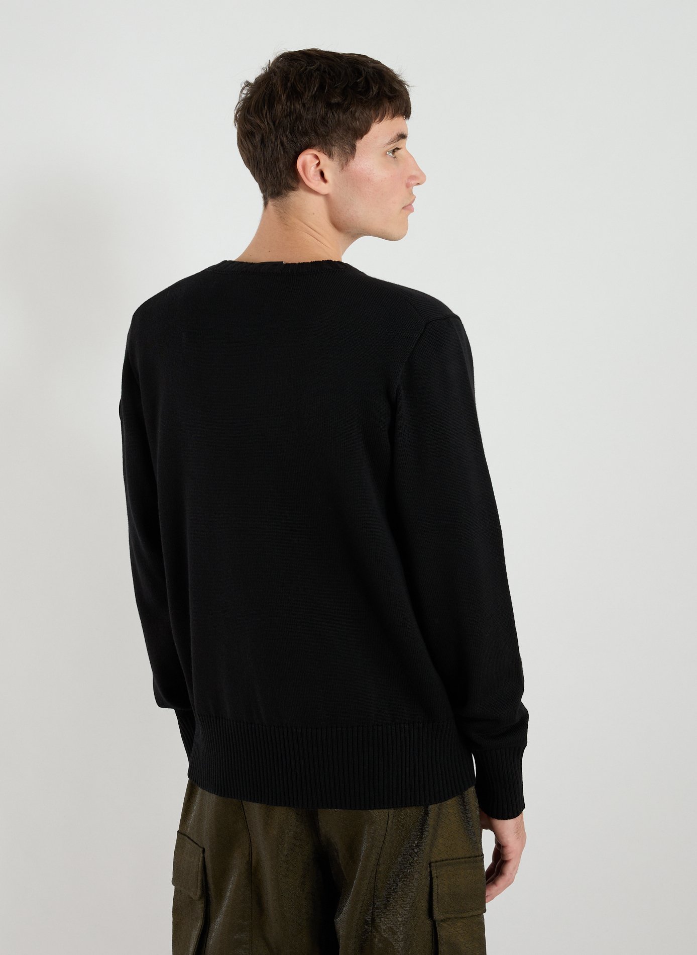 Pull col rond en laine CANADA GOOSE Gris