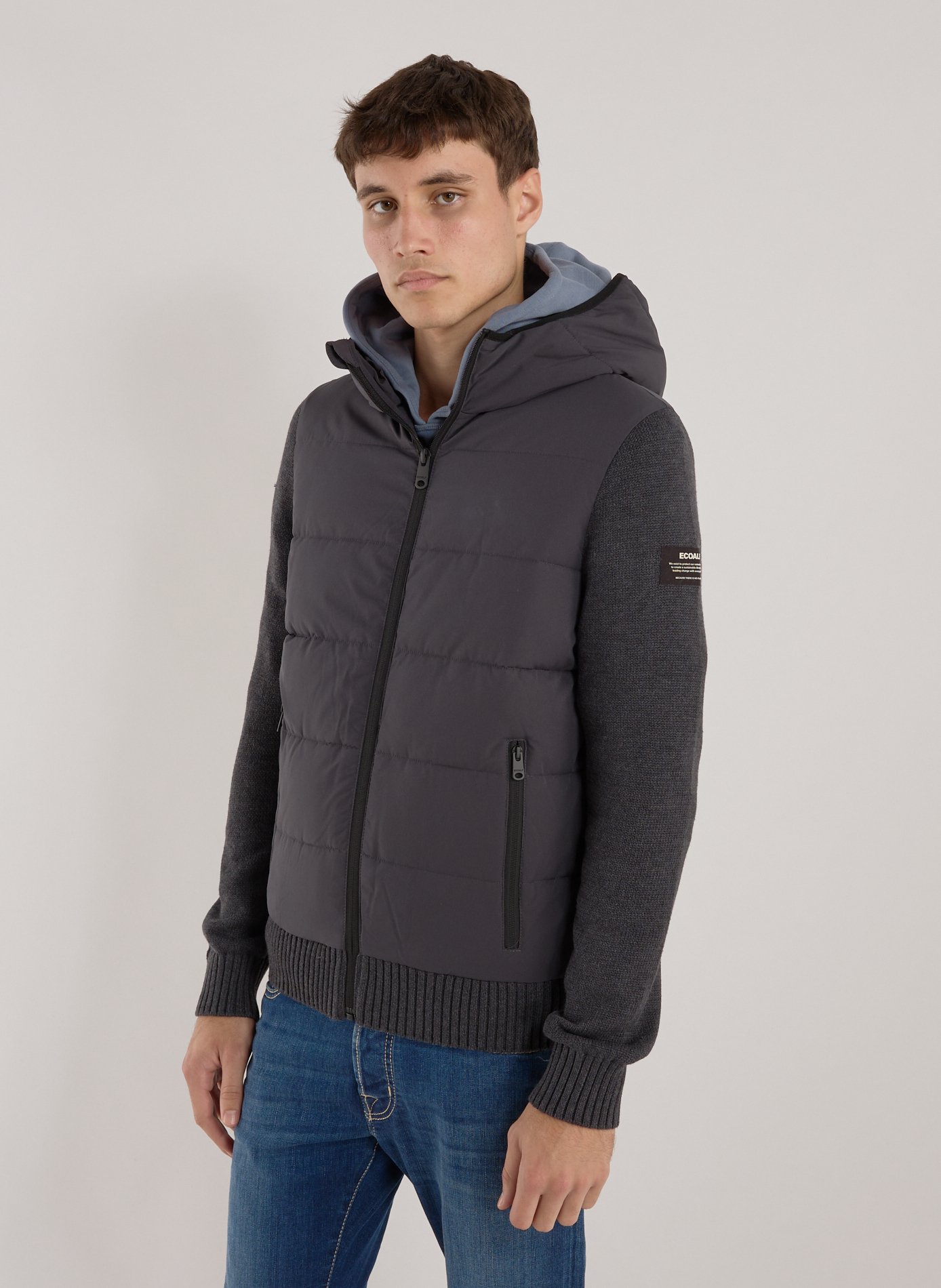 ECOALF Bale two-material jacket Grey