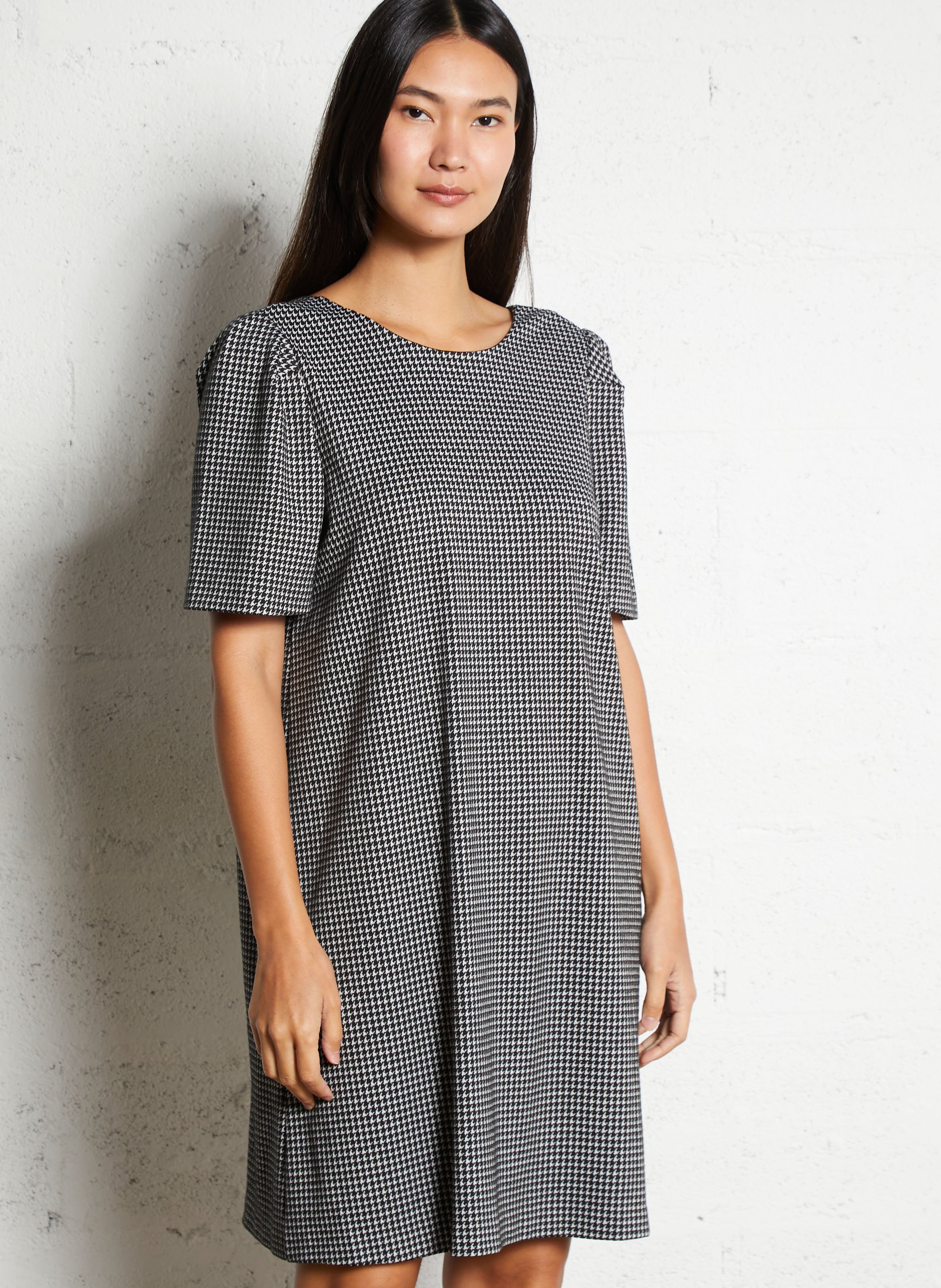 Robe courte col v IKKS Noir