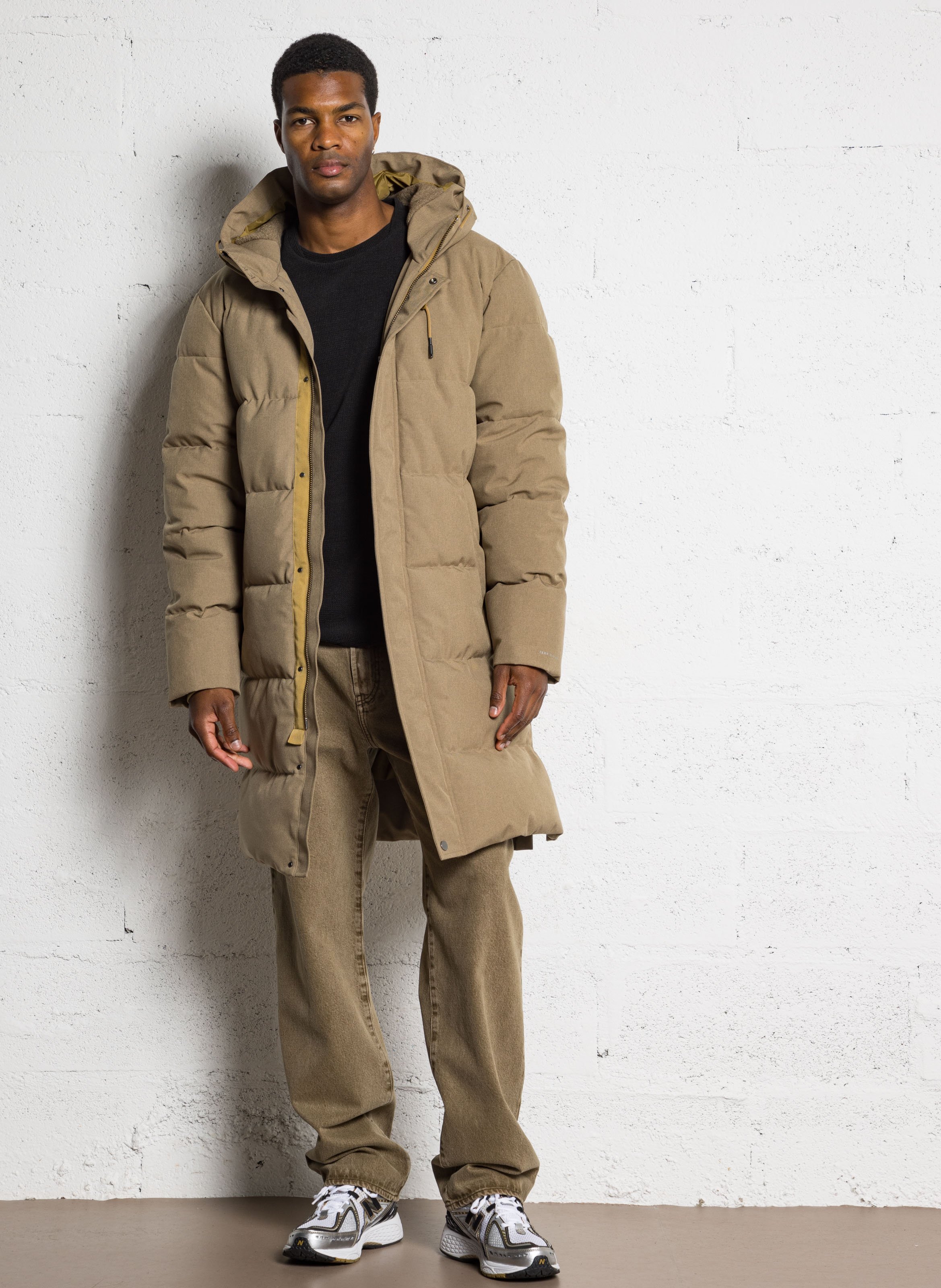 Doudoune col montant IKKS Beige