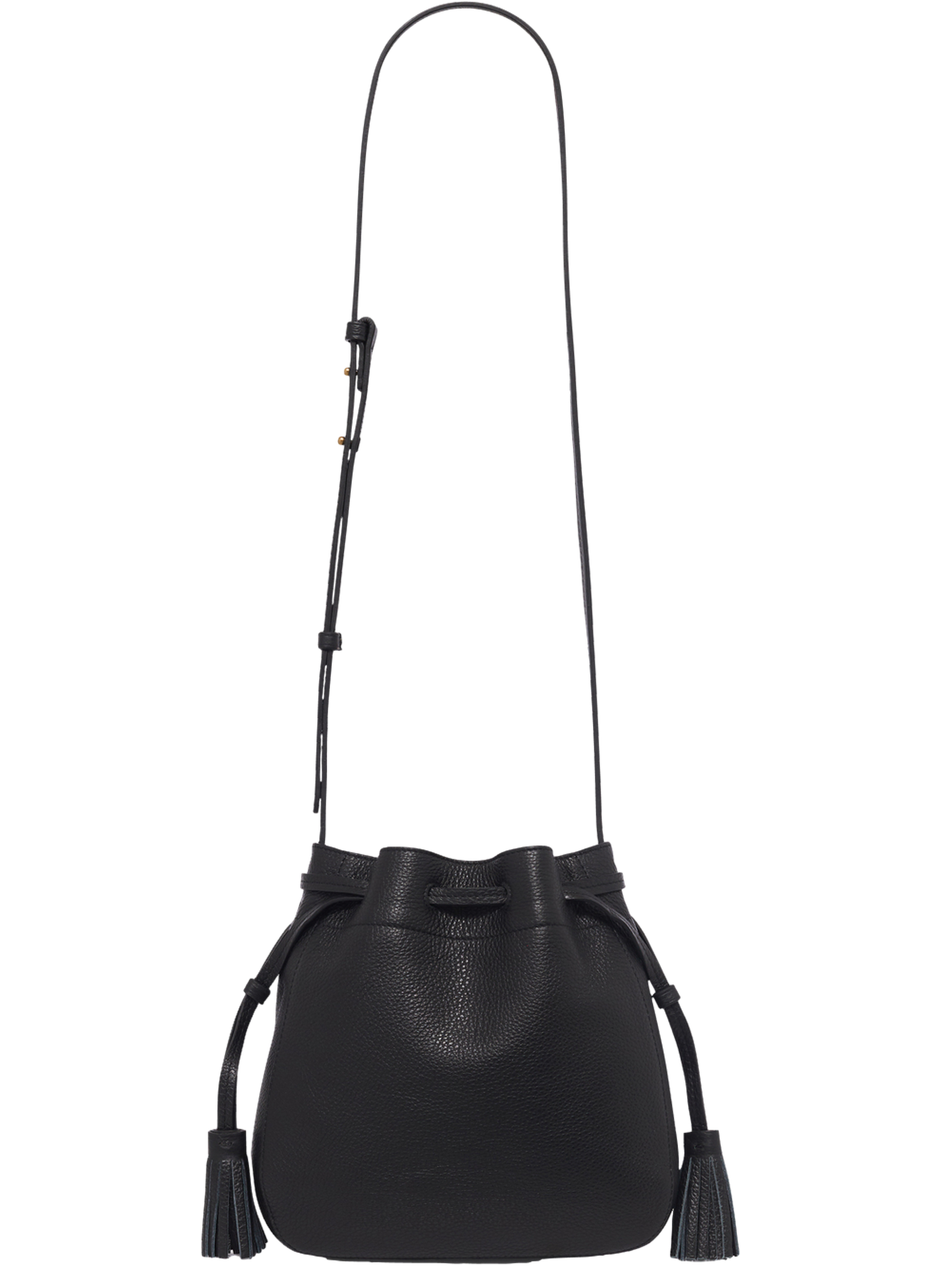 Sac bandoulière en cuir - moon GERARD DAREL Noir