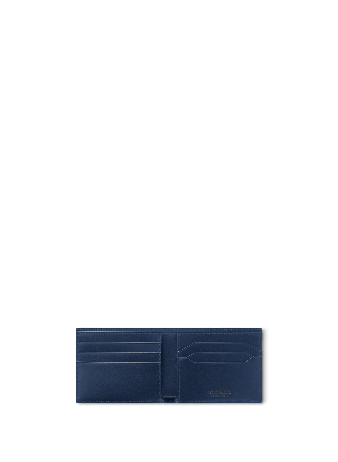 Textured leather wallet MONTBLANC Blue