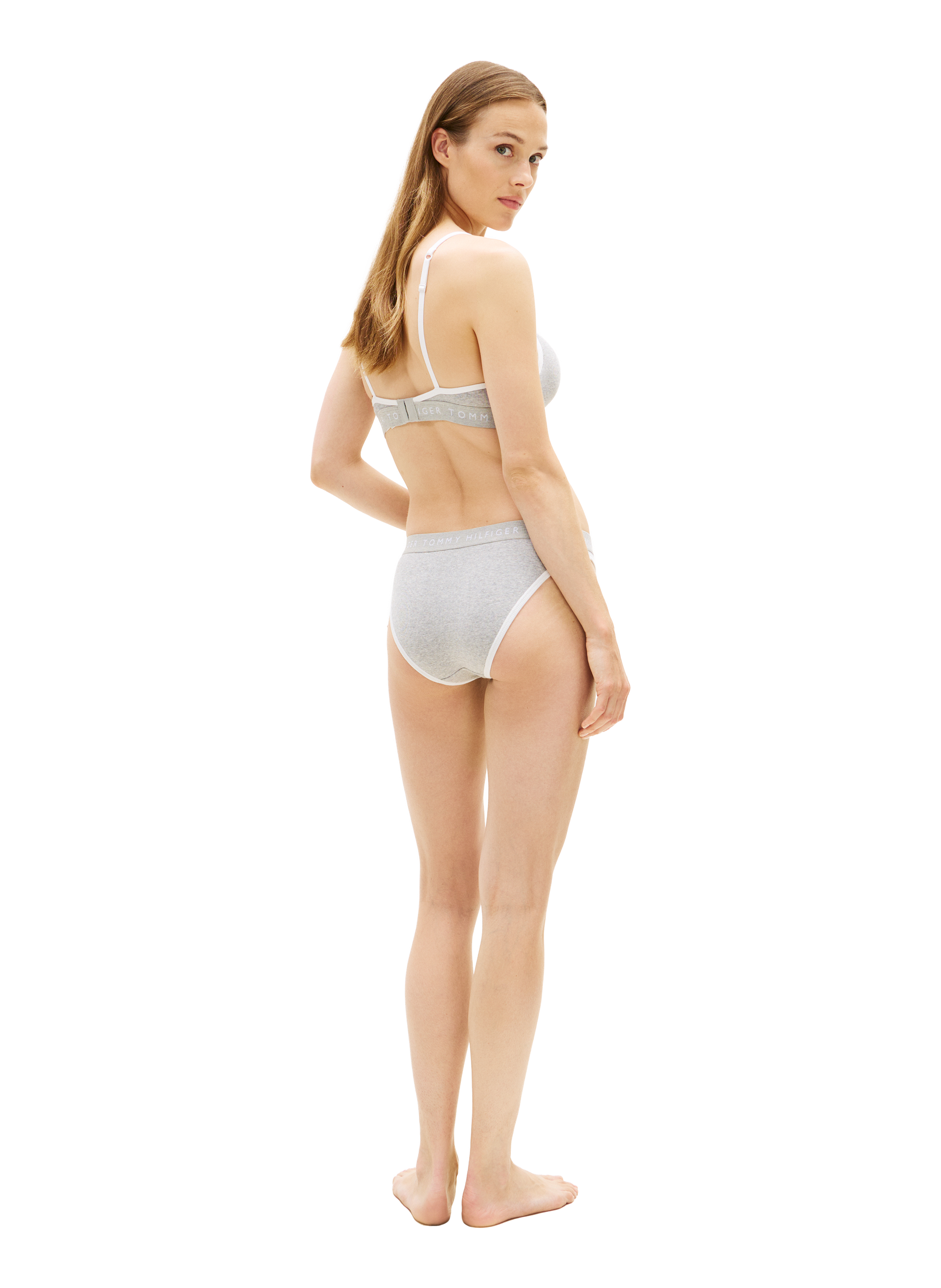 Culotte Heritage en coton mélangé TOMMY HILFIGER Gris