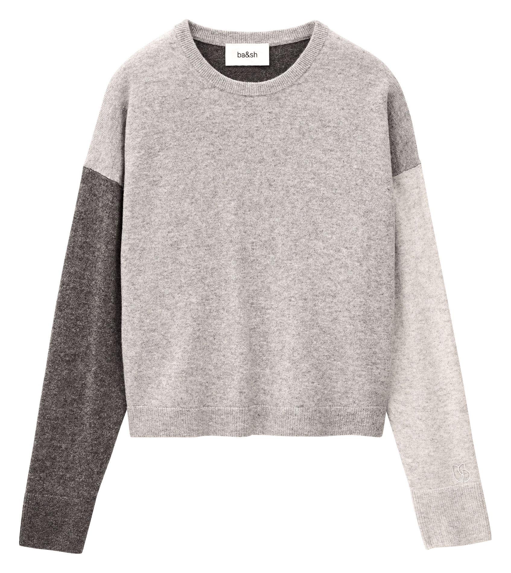 Pull droit col rond en cachemire chaya BA&SH Noir