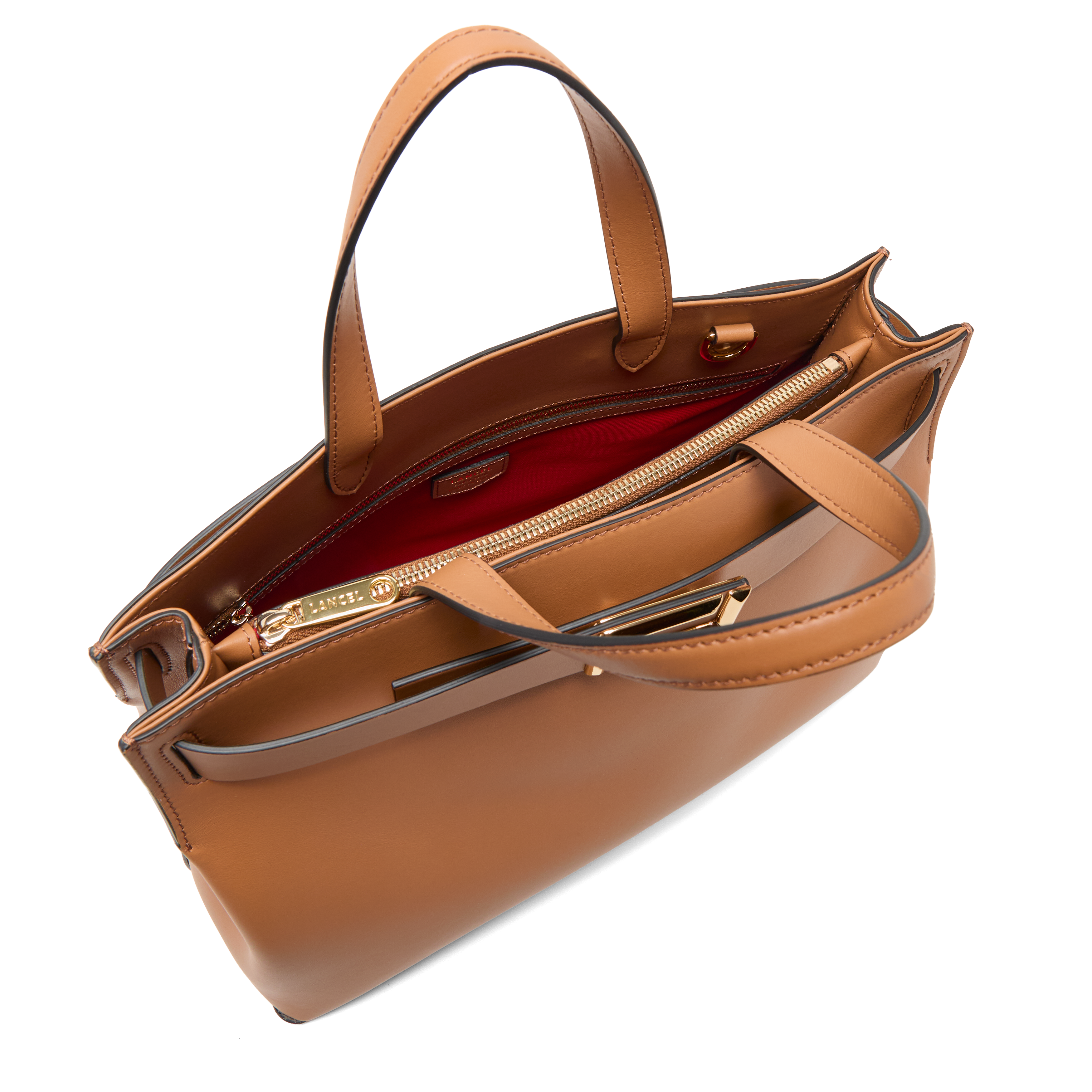 Sac carryall m angèle de lancel en cuir LANCEL Marron
