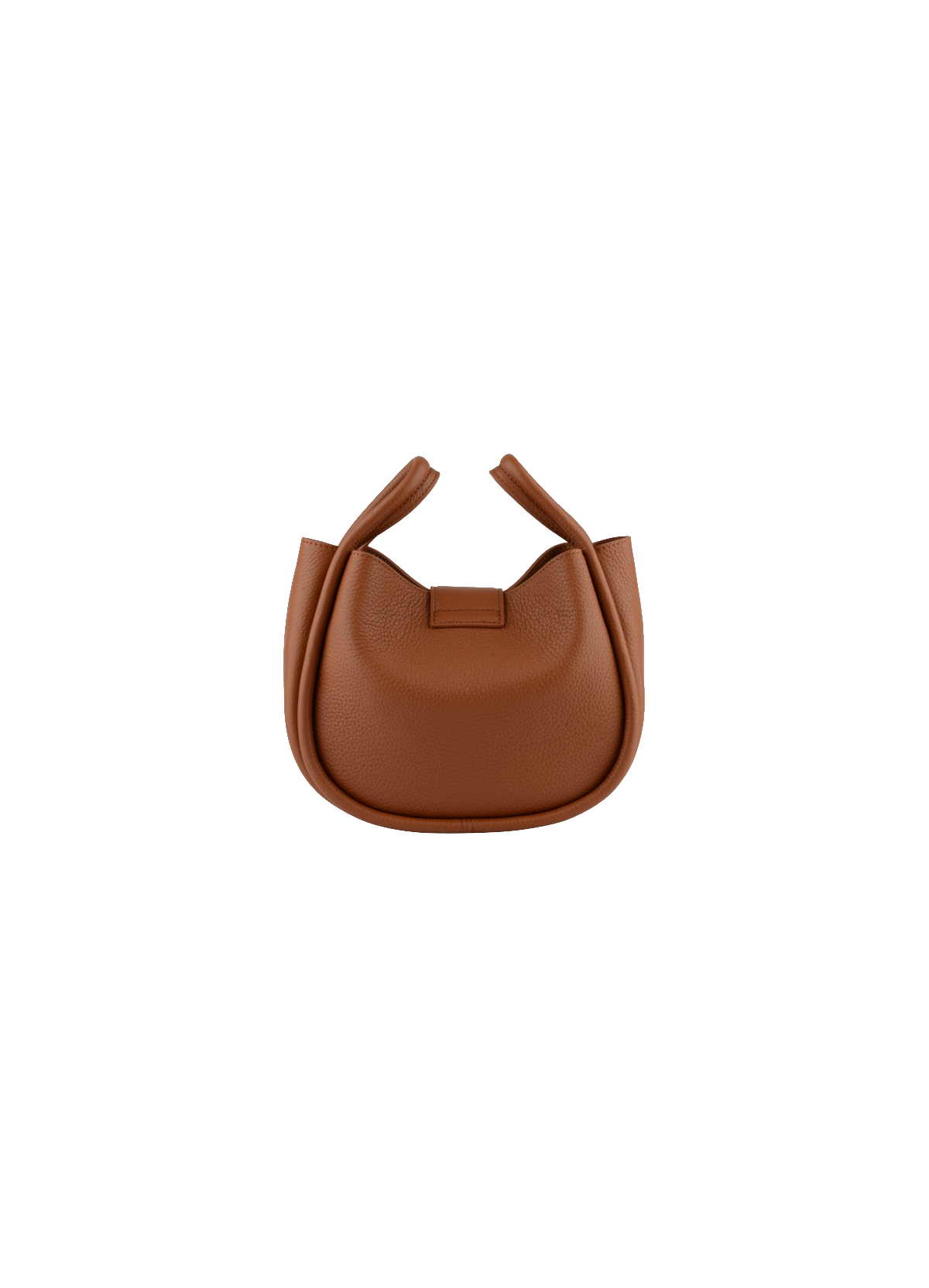 Liane | Sac porté épaule PM en cuir de vachette POURCHET Marron