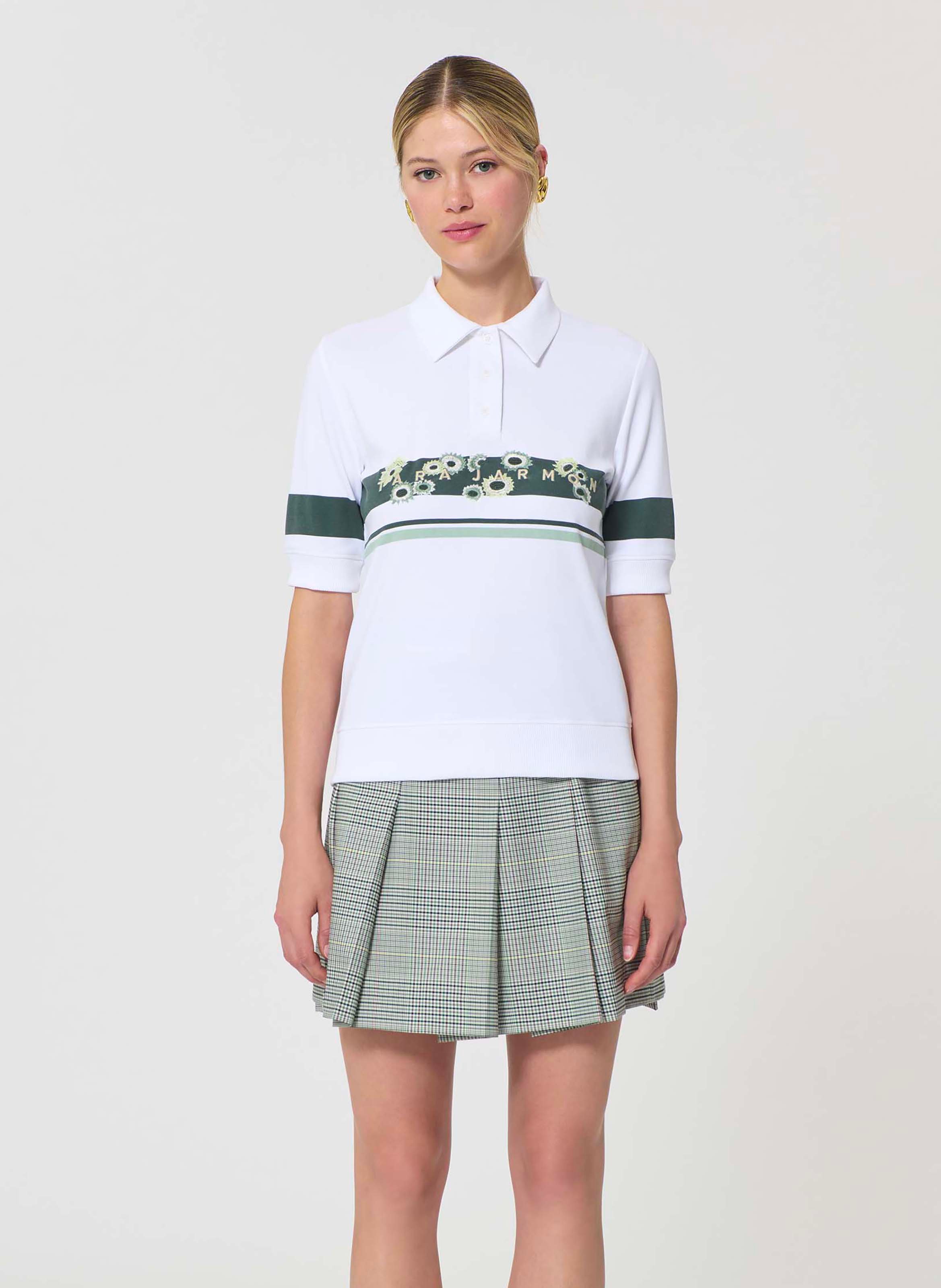 Polo taradaisy TARA JARMON Blanc