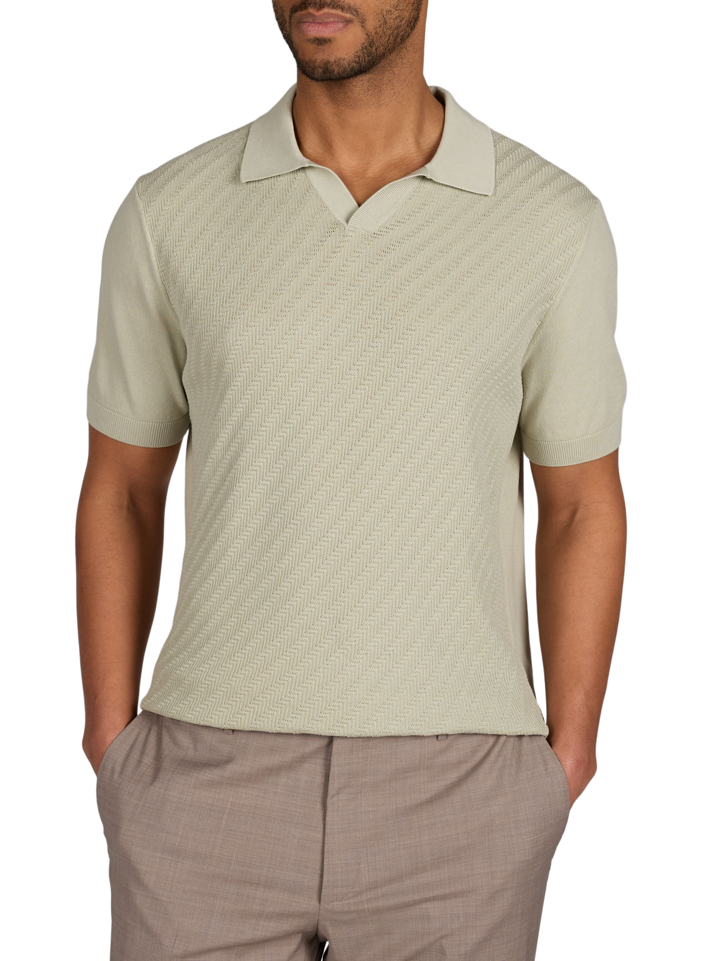 Cotton polo shirt CORNELIANI Green