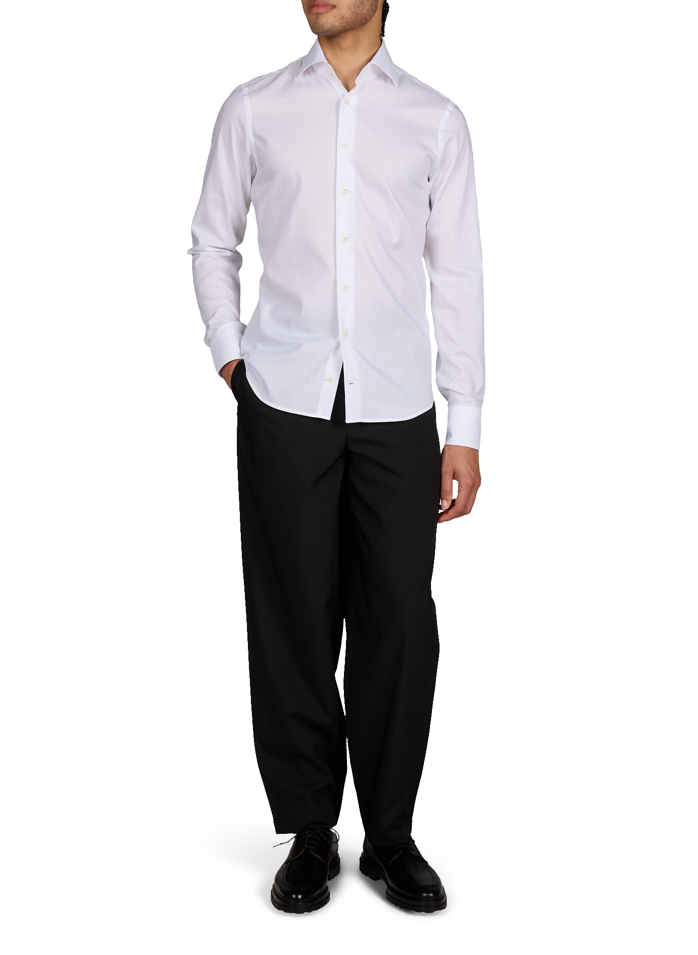 Chemise unie en coton VAN LAACK Blanc