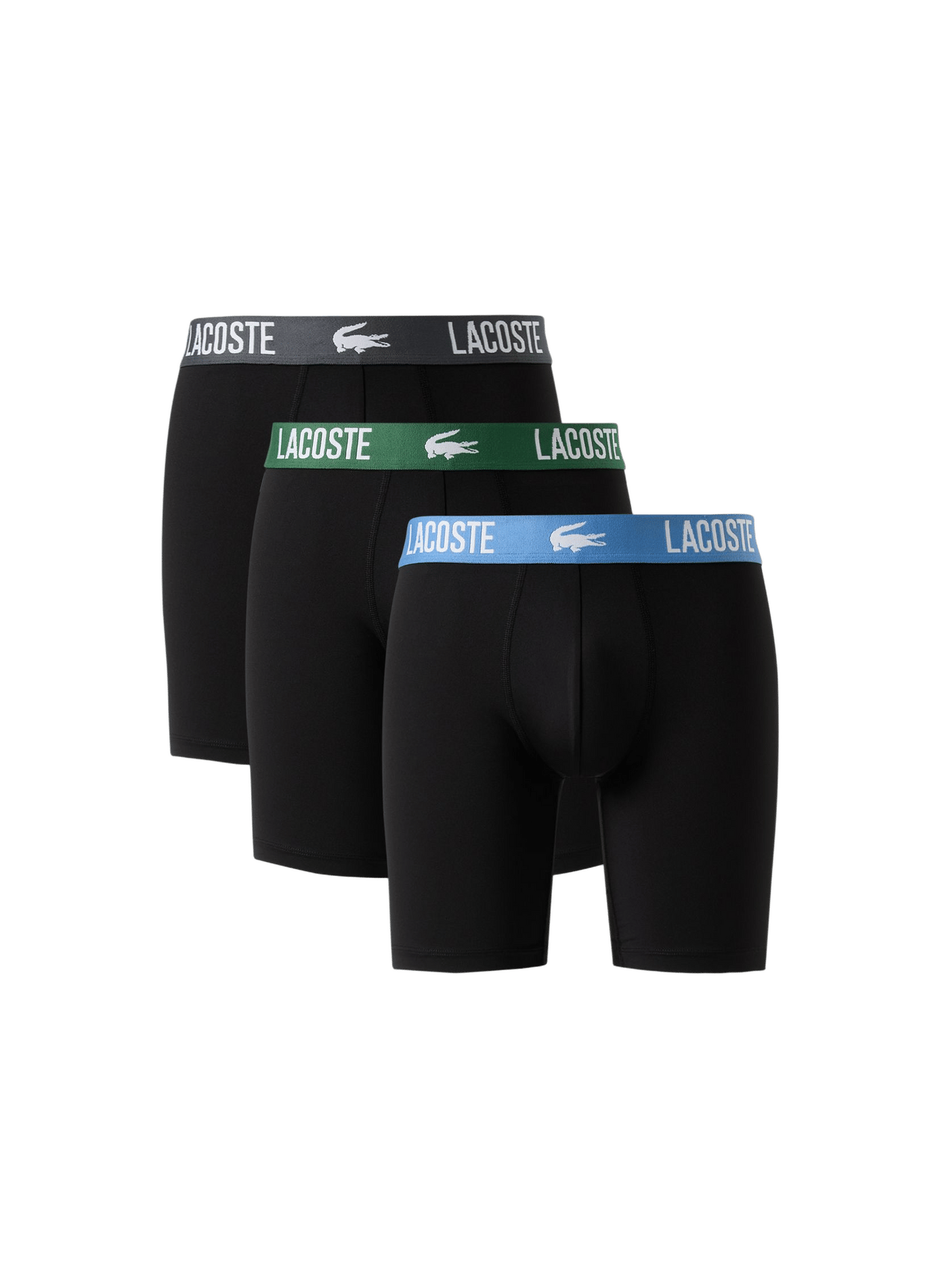 Lot de 3 boxers à ceinture logotypée LACOSTE Noir