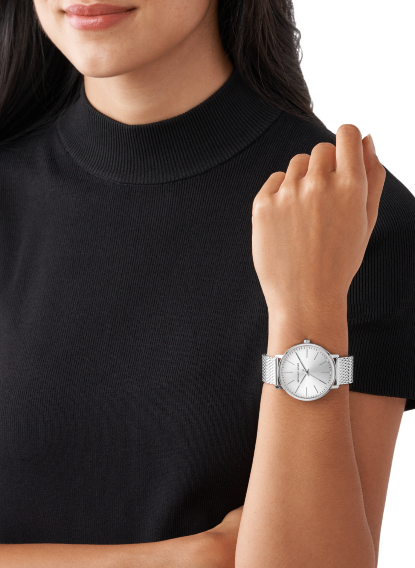 Montre quartz Pyper en acier inoxydable MICHAEL KORS MONTRES Argent