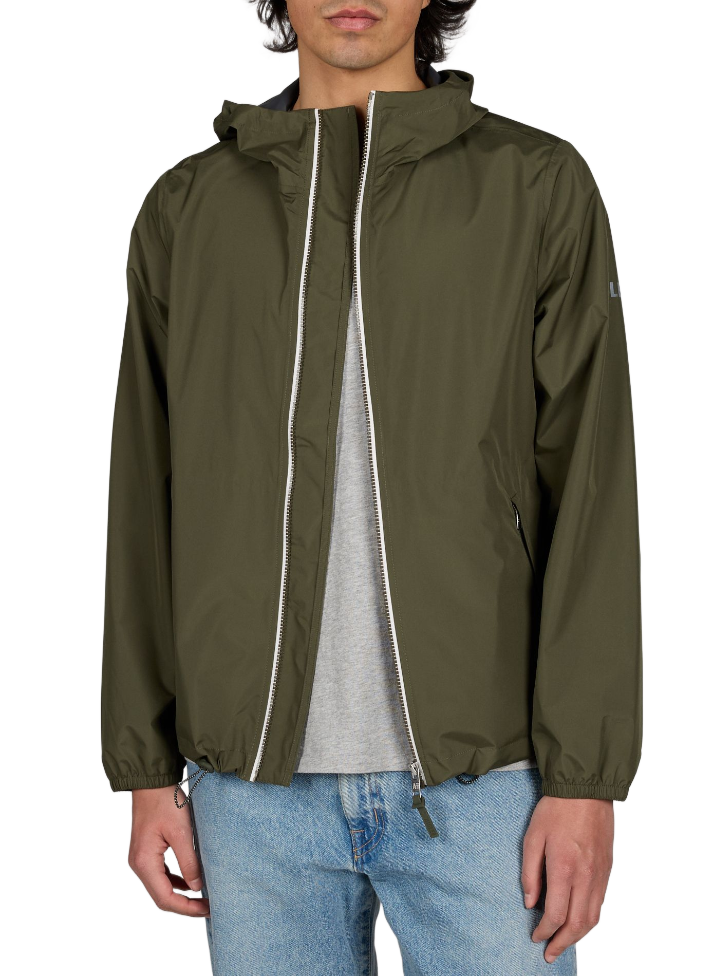 Veste coupe-vent à capuche AIGLE Kaki