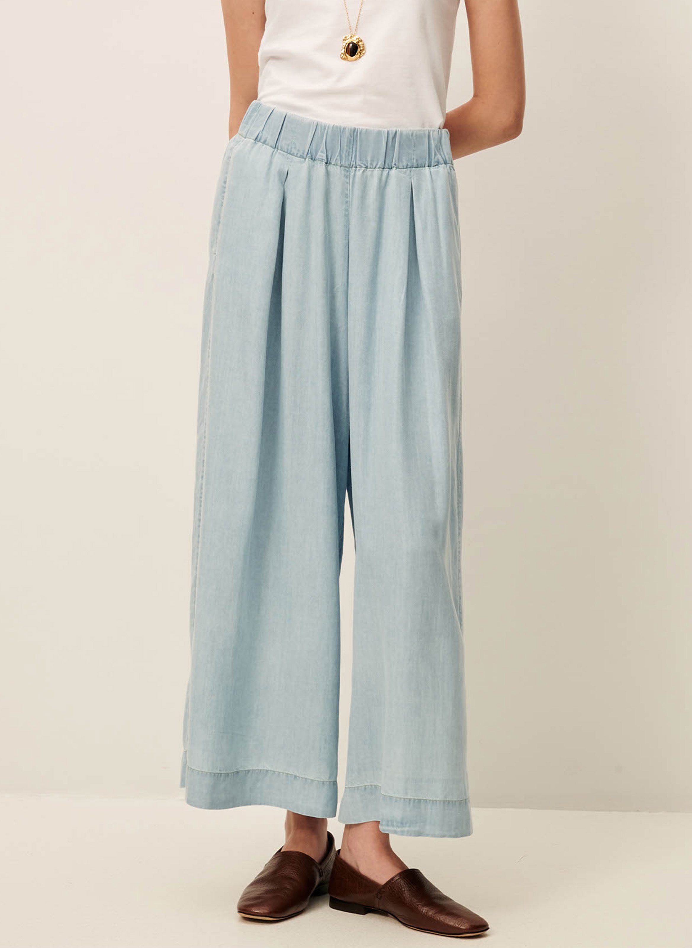 Pantalon large islanim SESSUN Bleu