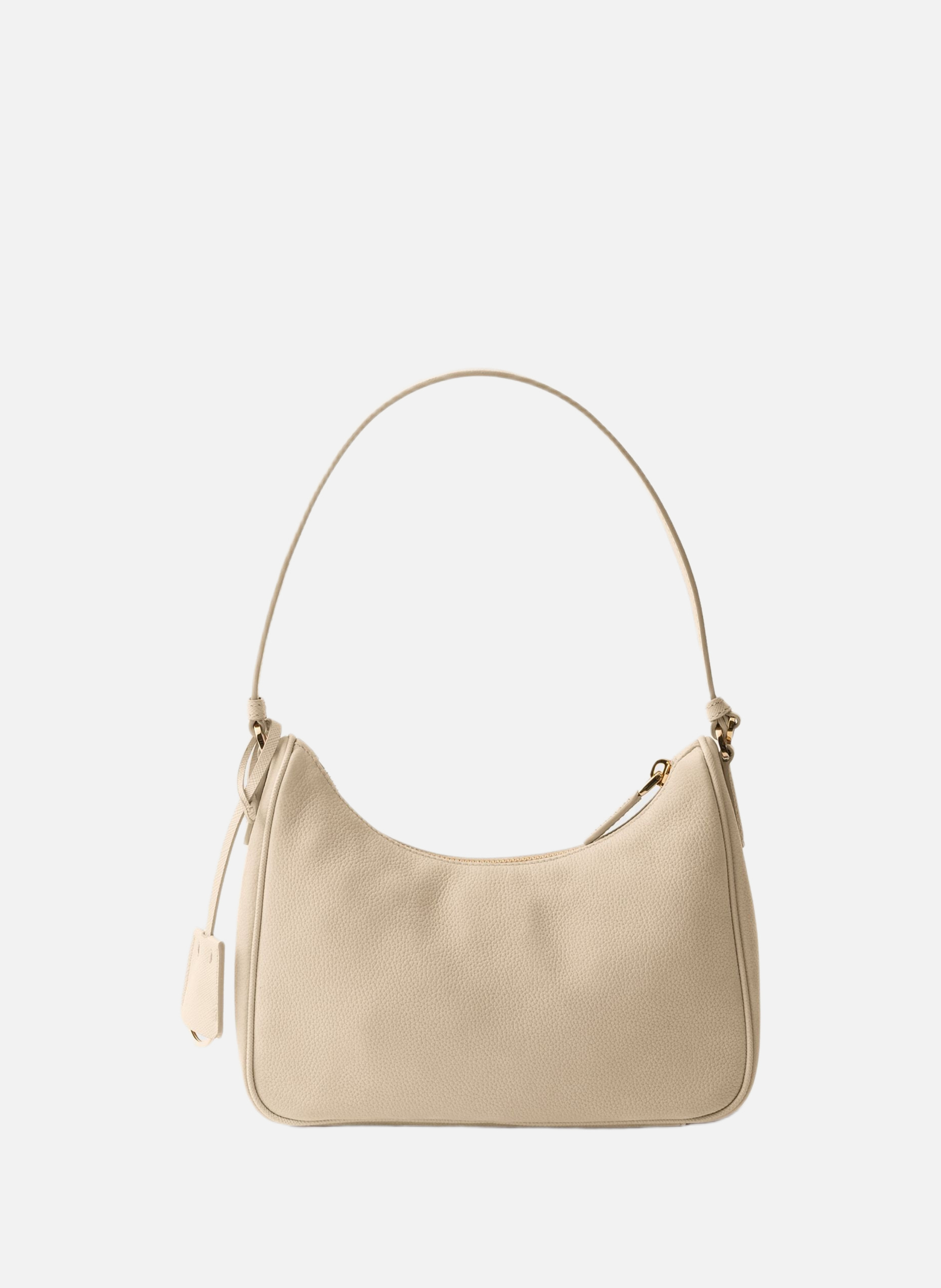 Mini sac prada re-edition 2005 en cuir nubuck et s PRADA Beige