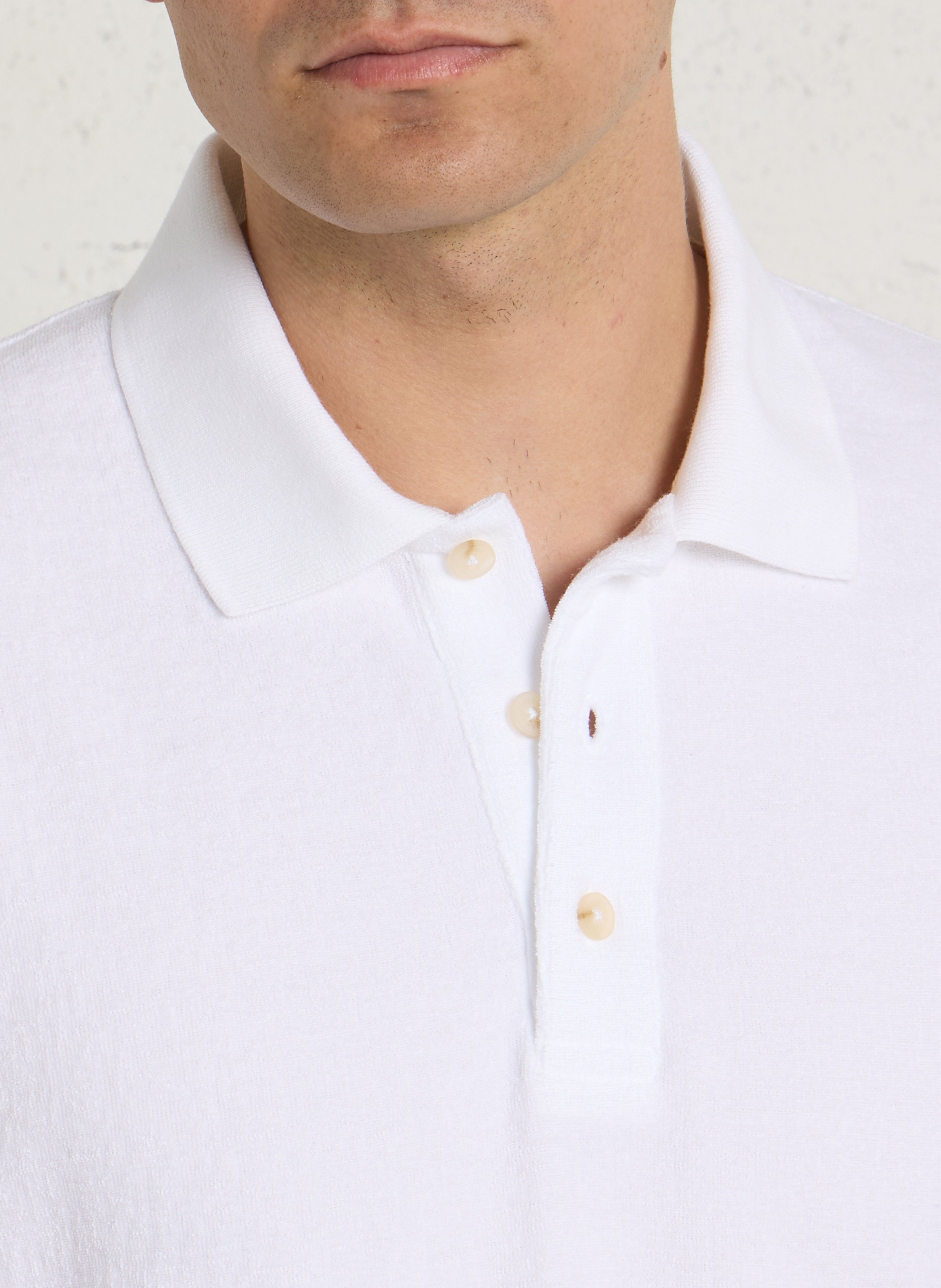 Polo oversize en coton heritage ARMOR-LUX Blanc