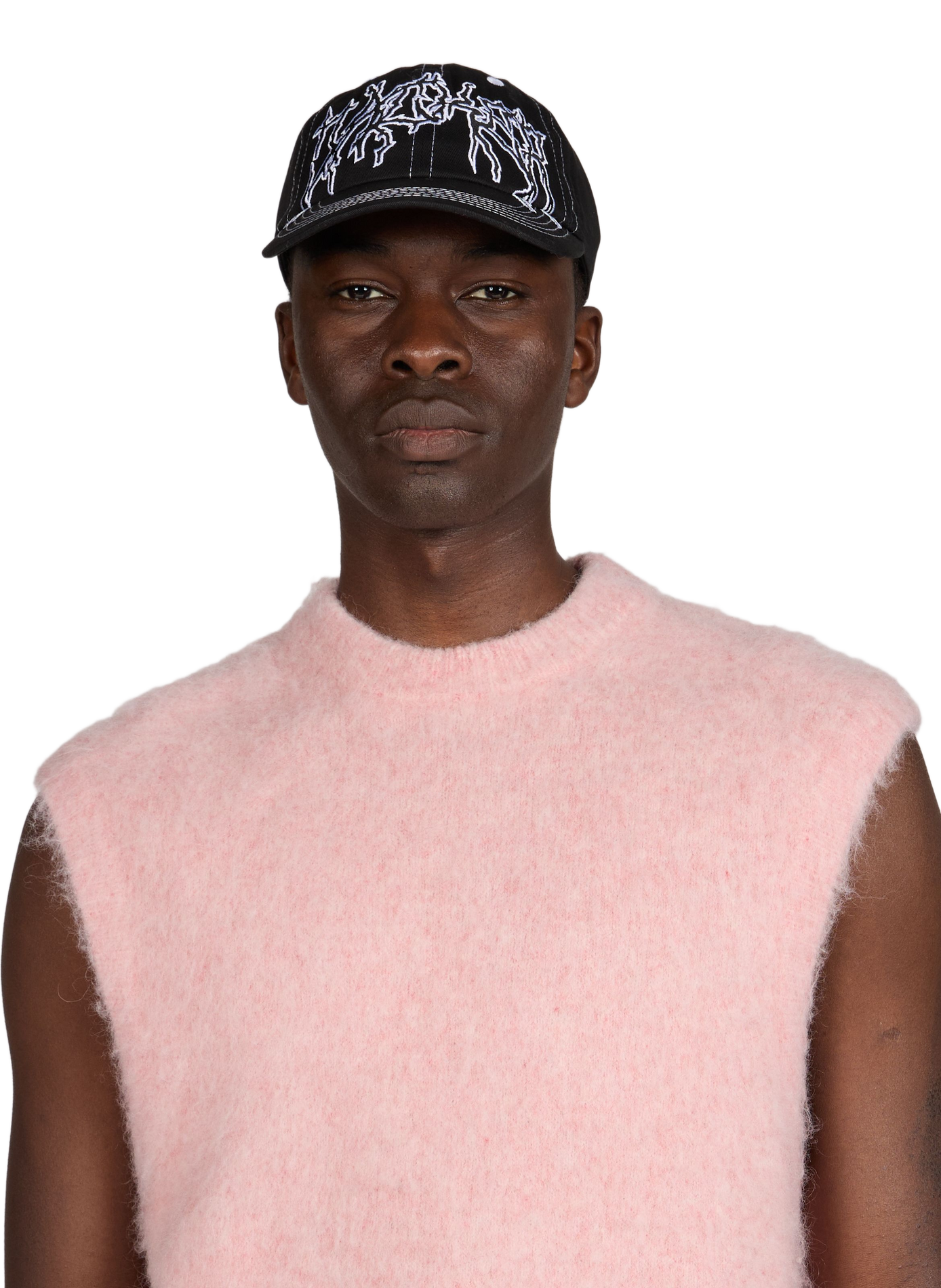 Casquette baseball brodée en coton JACKER. Noir