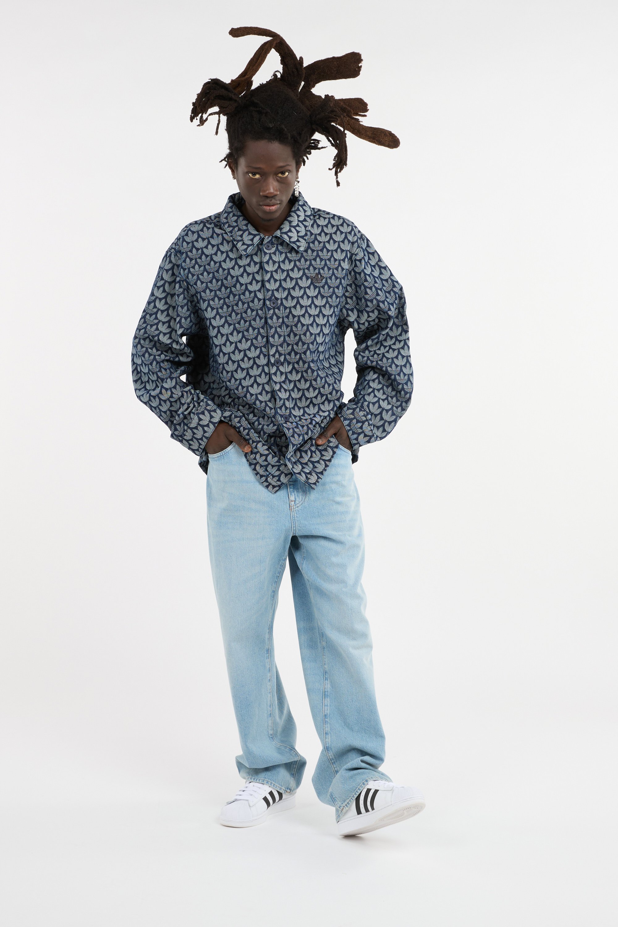 Jean pantalon 5 poches LACOSTE Bleu