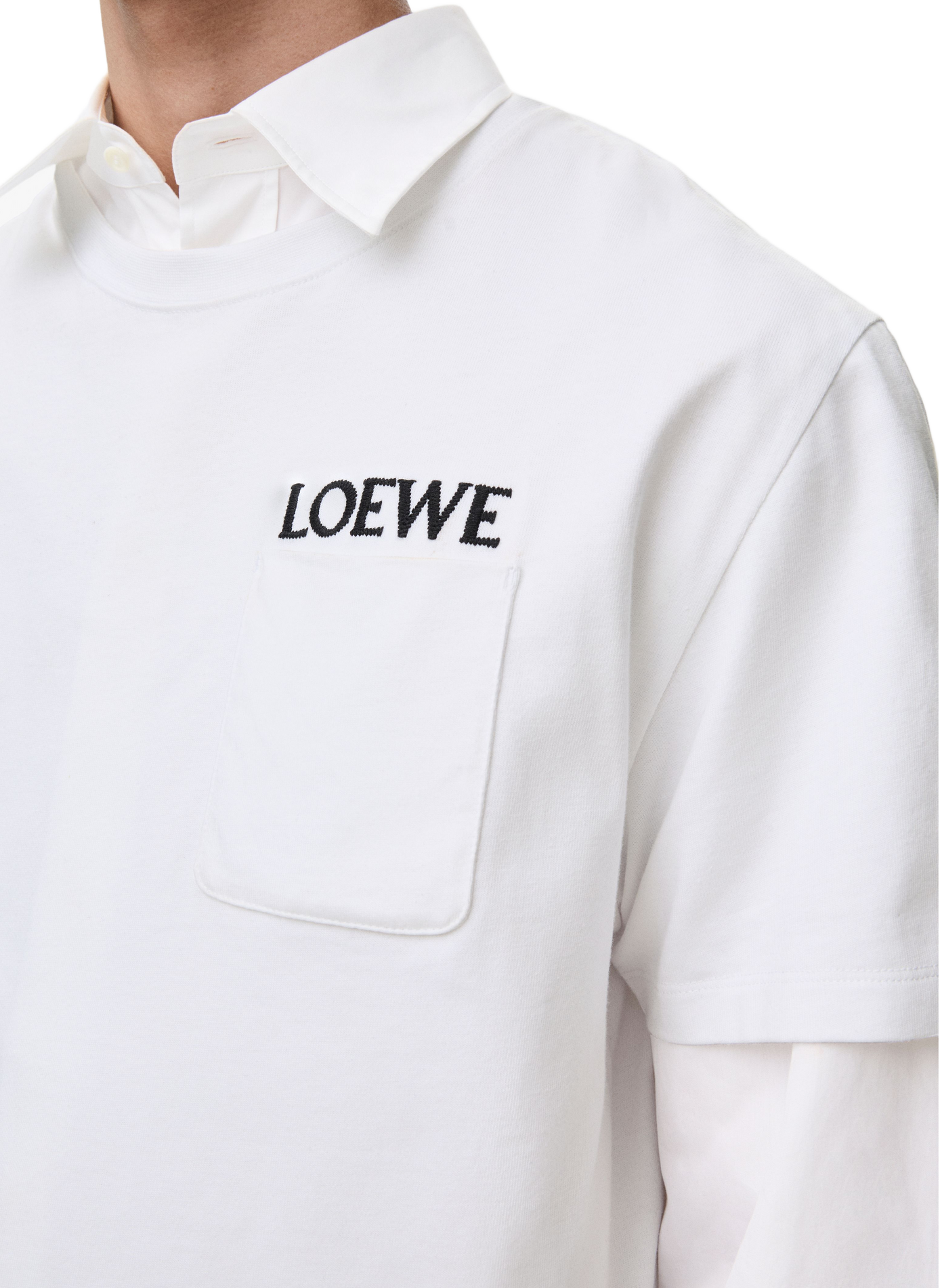 T-shirt décontracté en coton LOEWE Weiss