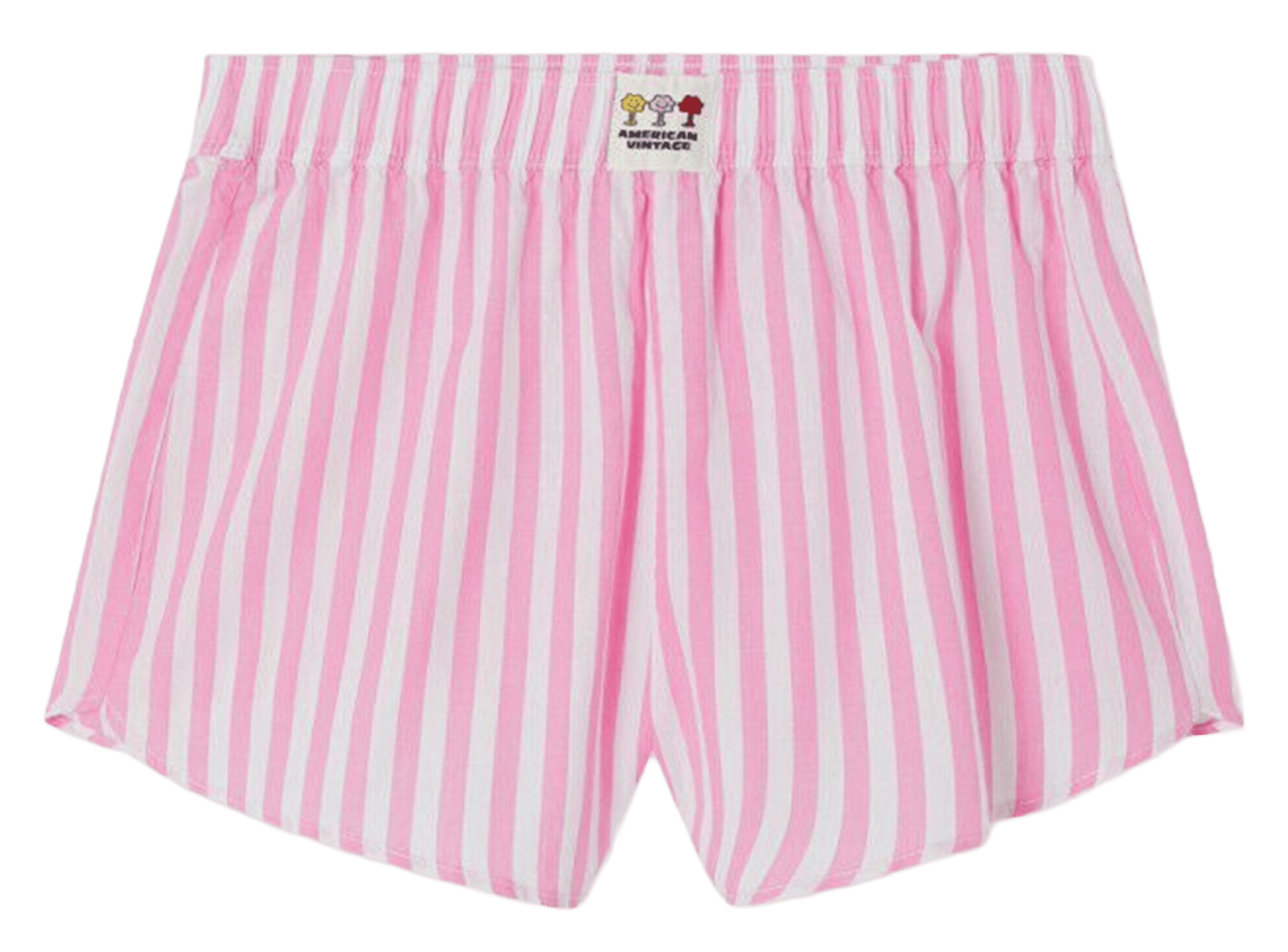 Short large rayé en coton vextown AMERICAN VINTAGE Rose
