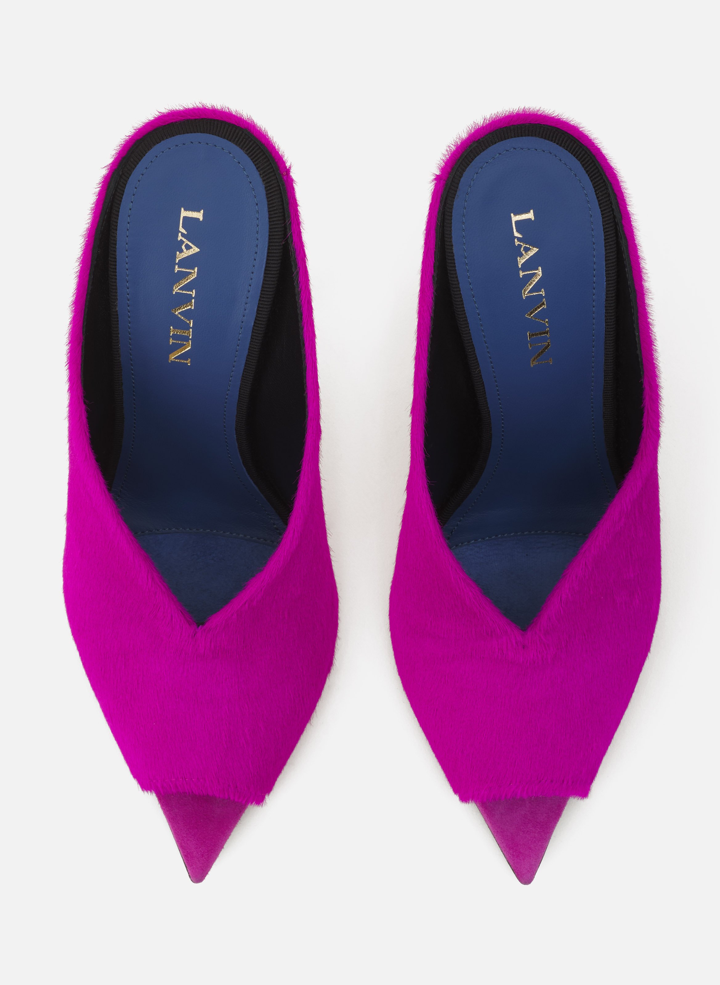 Mule midnight step en pony LANVIN Violet